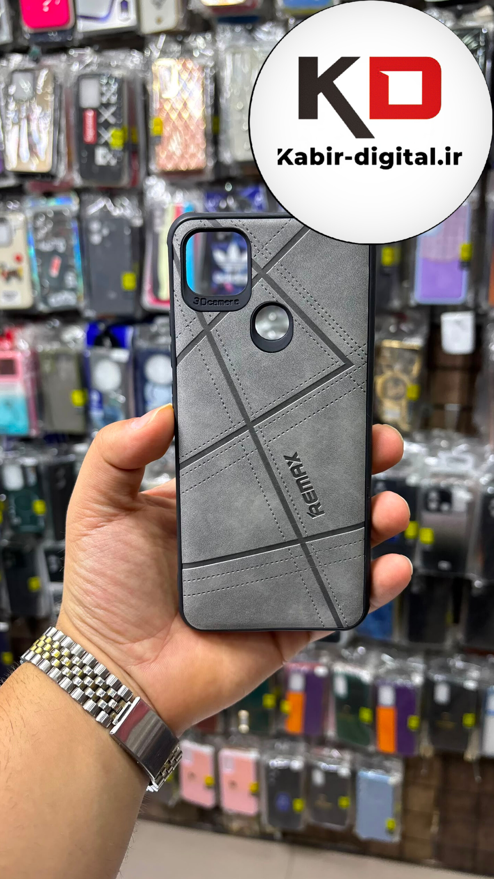 قاب گوشی Redmi 9C / Redmi 10A شیائومی سیلیکونی طرح چرمی کلاسیک محافظ لنز دار طوسی