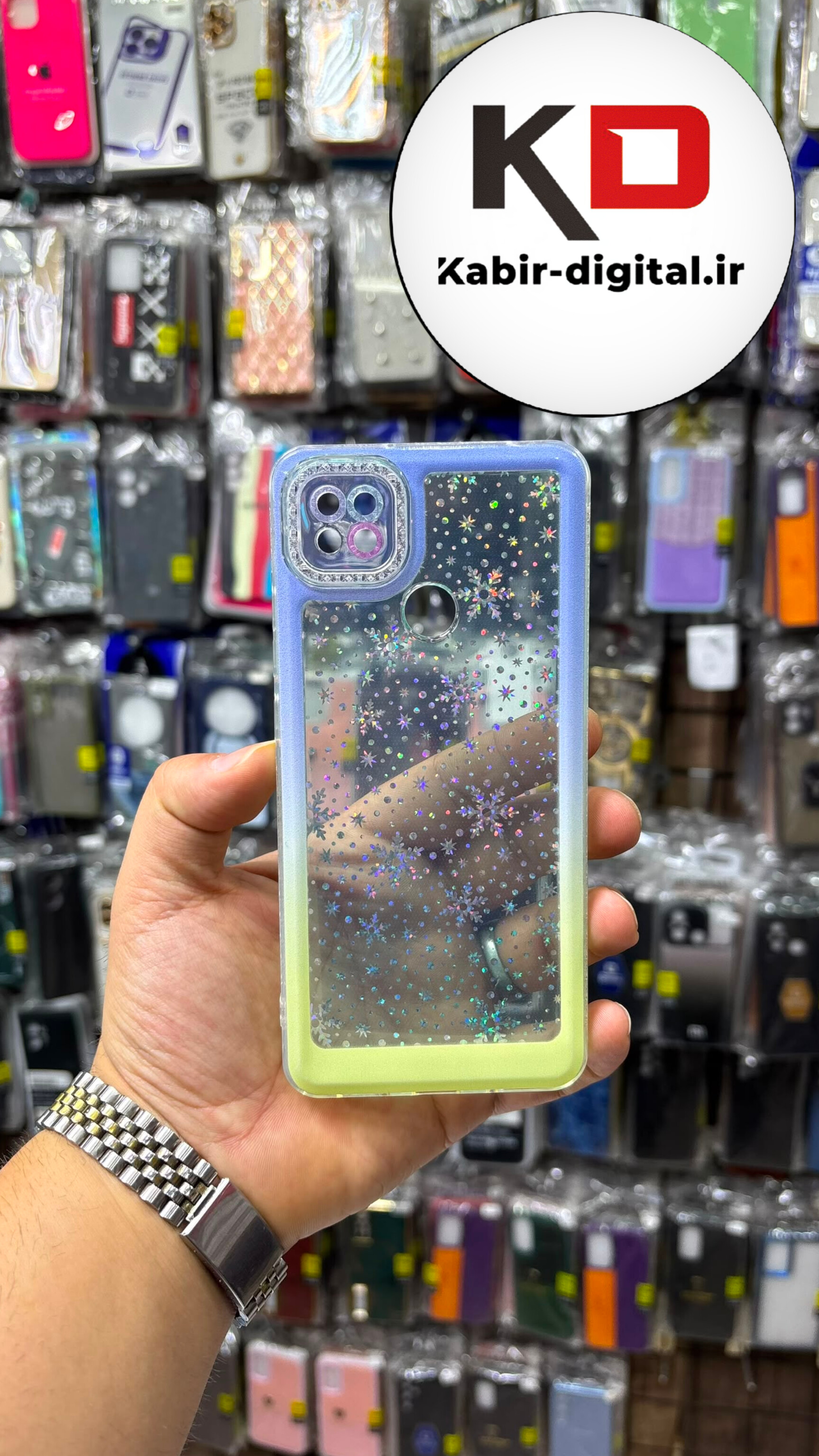 قاب گوشی Redmi 9C / Redmi 10A شیائومی ژله ایی پشت سخت شیشه ای شفاف محافظ لنزدار کپسولی اکلیلی