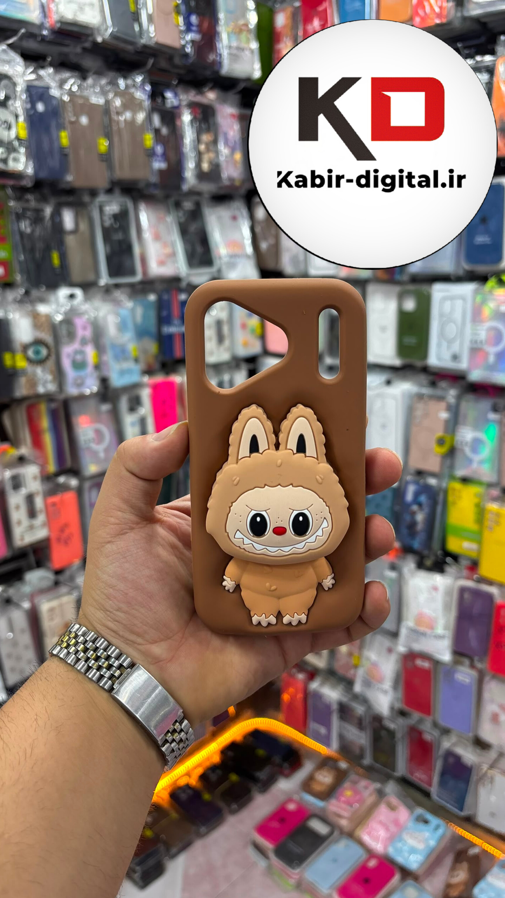 قاب گوشی iPhone 17 Pro آیفون سیلیکونی پاک کنی اورجینال عروسکی لبوبو موکا هولدری استند شو