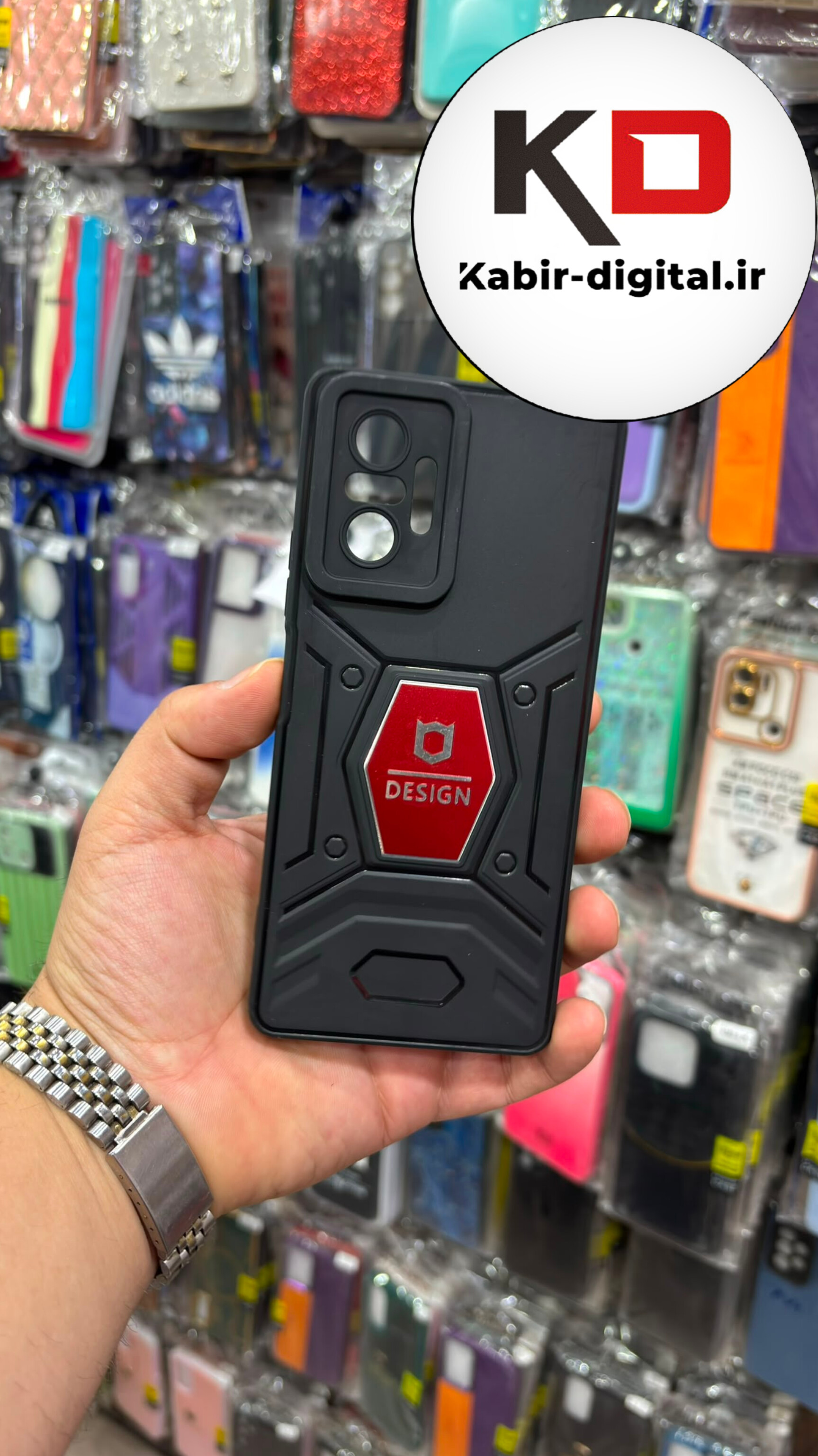 قاب گوشی Redmi Note 10 pro / Note 10 pro max شیائومی طرح ضد ضربه بتمن فول ژله ای اورجینال DESIGN محافظ لنز دار مشکی