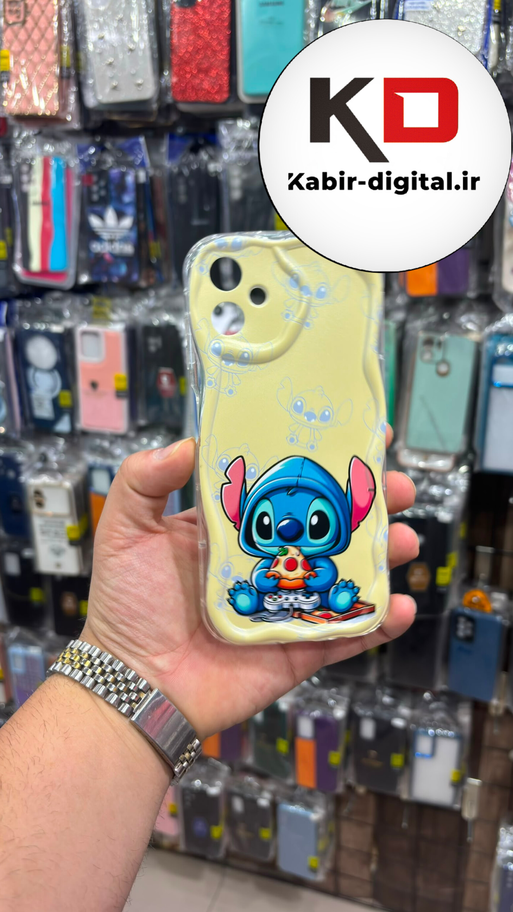 قاب گوشی Galaxy A06 سامسونگ طرح سیلیکونی ژله ایی منحنی عروسکی سه بعدی برجسته محافظ لنزدار