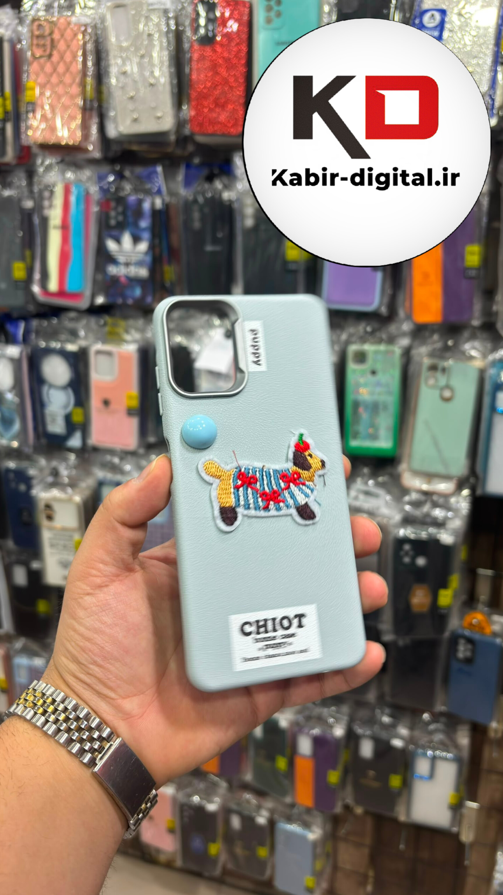 قاب گوشی Galaxy A06 سامسونگ لدر دیزاین SOFT Lether Design فانتزی سیلیکونی طرح چرم گلدوزی