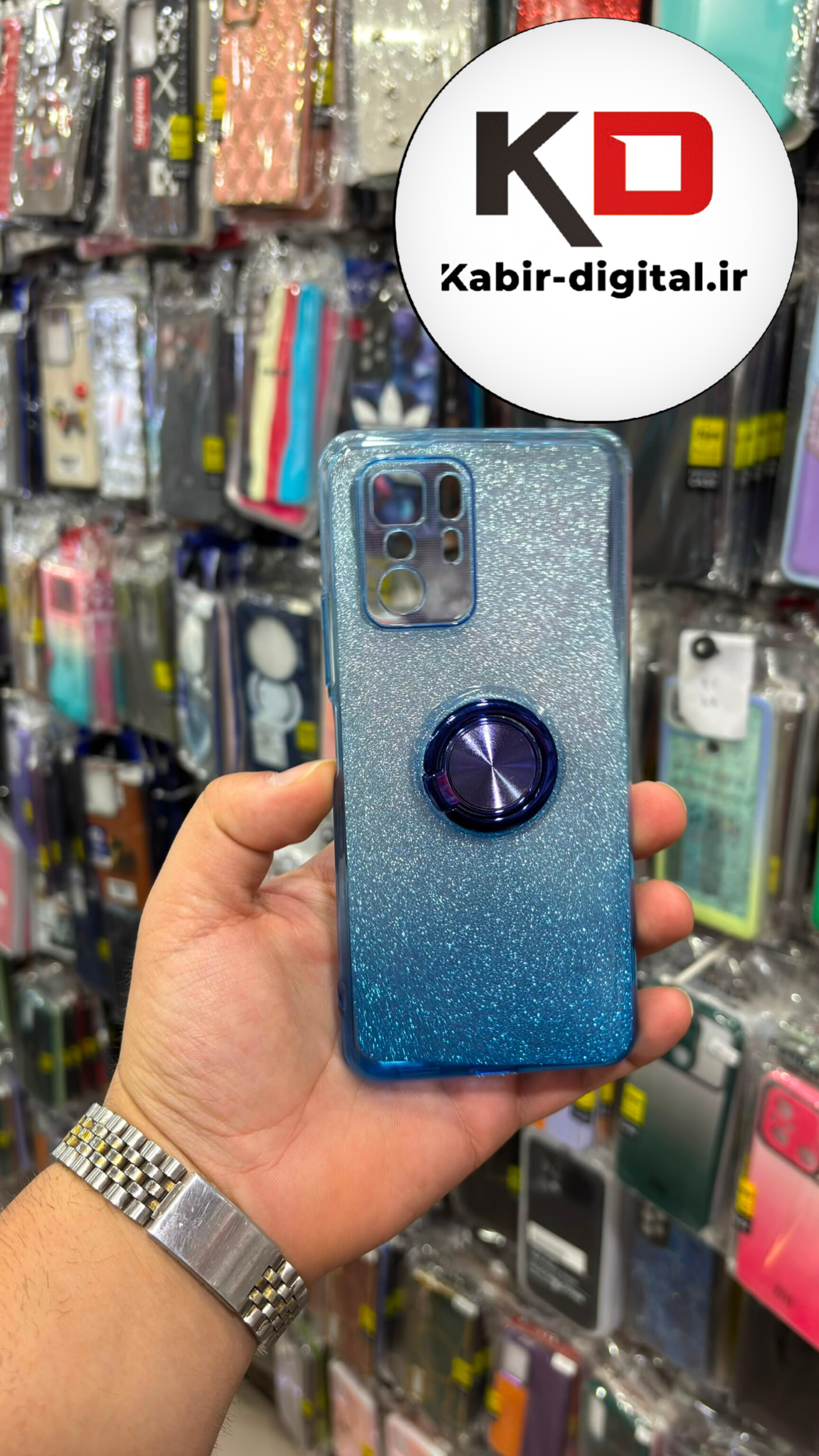 قاب گوشی MI Note 10 pro 5g / POCO X3 GT شیائومی سیلیکونی ژله ای اکلیلی هولدر دار محافظ لنزدار