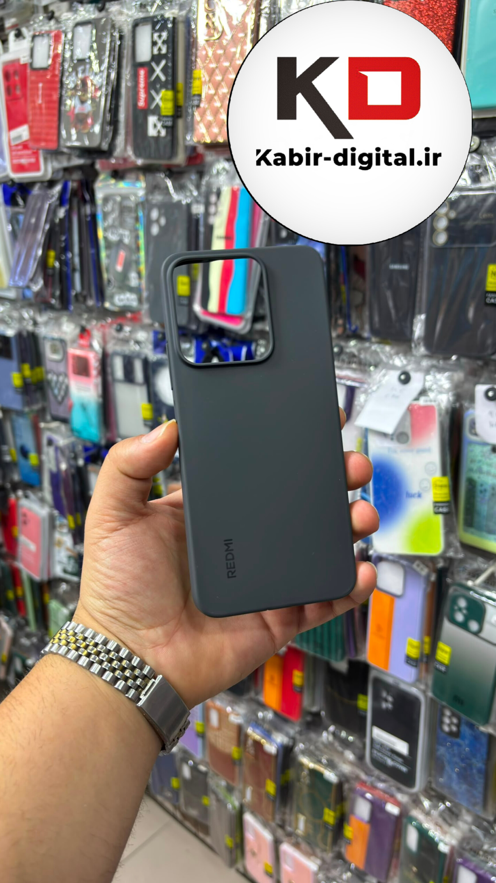 قاب گوشی Redmi 13 / poco m6 شیائومی سیلیکونی اورجینال درجه یک محافظ لنزدار مشکی
