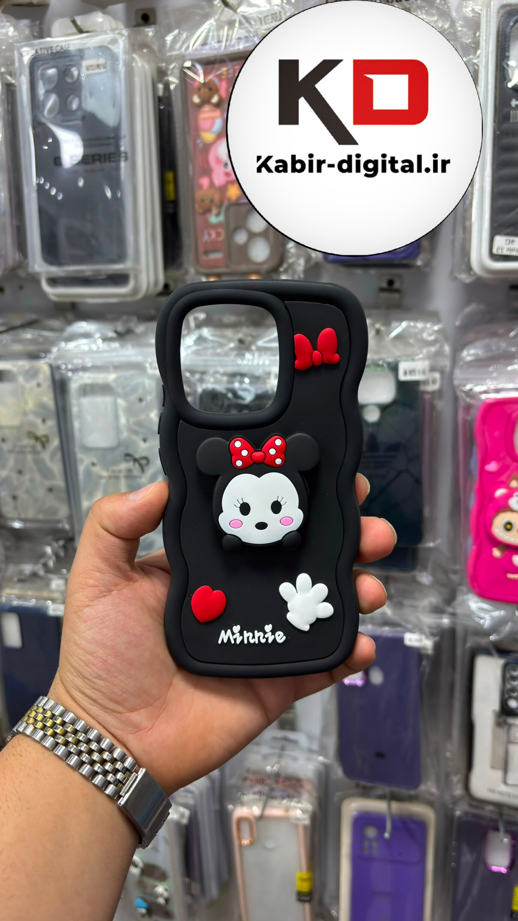قاب گوشی Redmi Note 13 شیائومی سیلیکونی Solid Case ضد ضربه عروسکی برجسته منحنی پاپ سوکت شو محافظ لنز دار