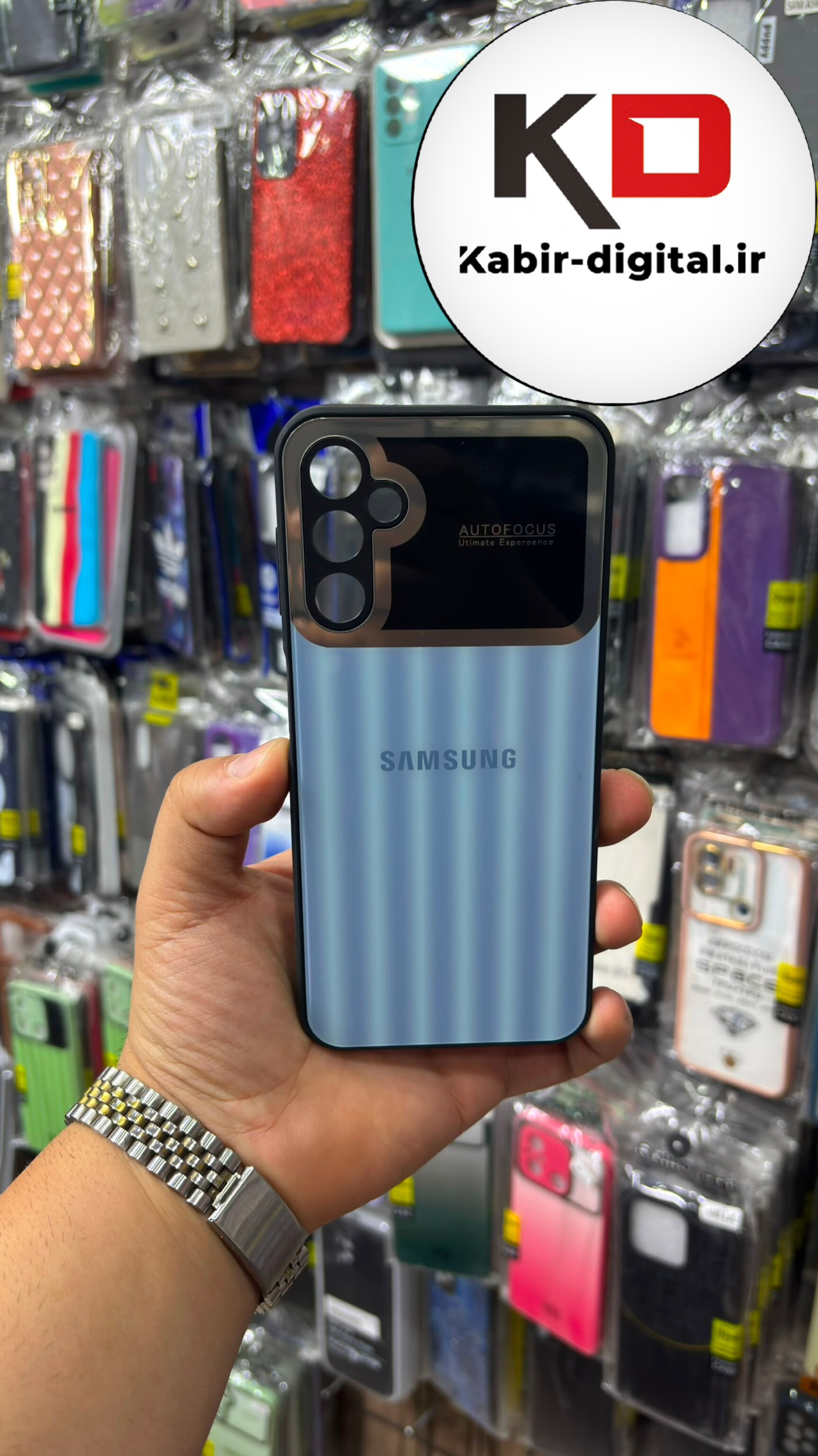 قاب گوشی Galaxy A25 / A15 / A24 سامسونگ PVD دور سیلیکونی Auto Focus محافظ لنز دار
