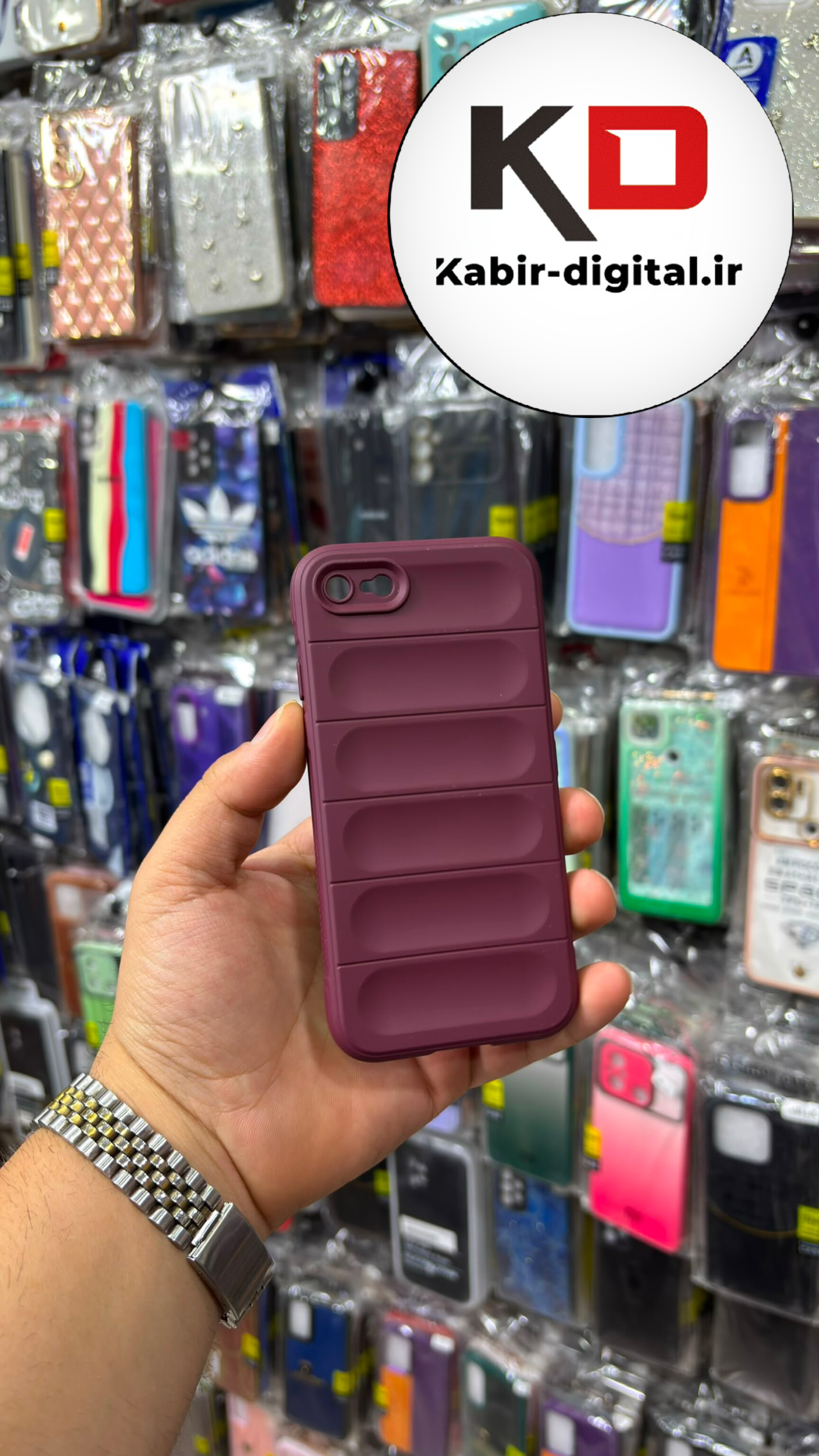 قاب گوشی  iPhone 8 / 7 / SE 2 آیفون سیلیکونی اورجینال پافر محافظ لنزدار زرشکی