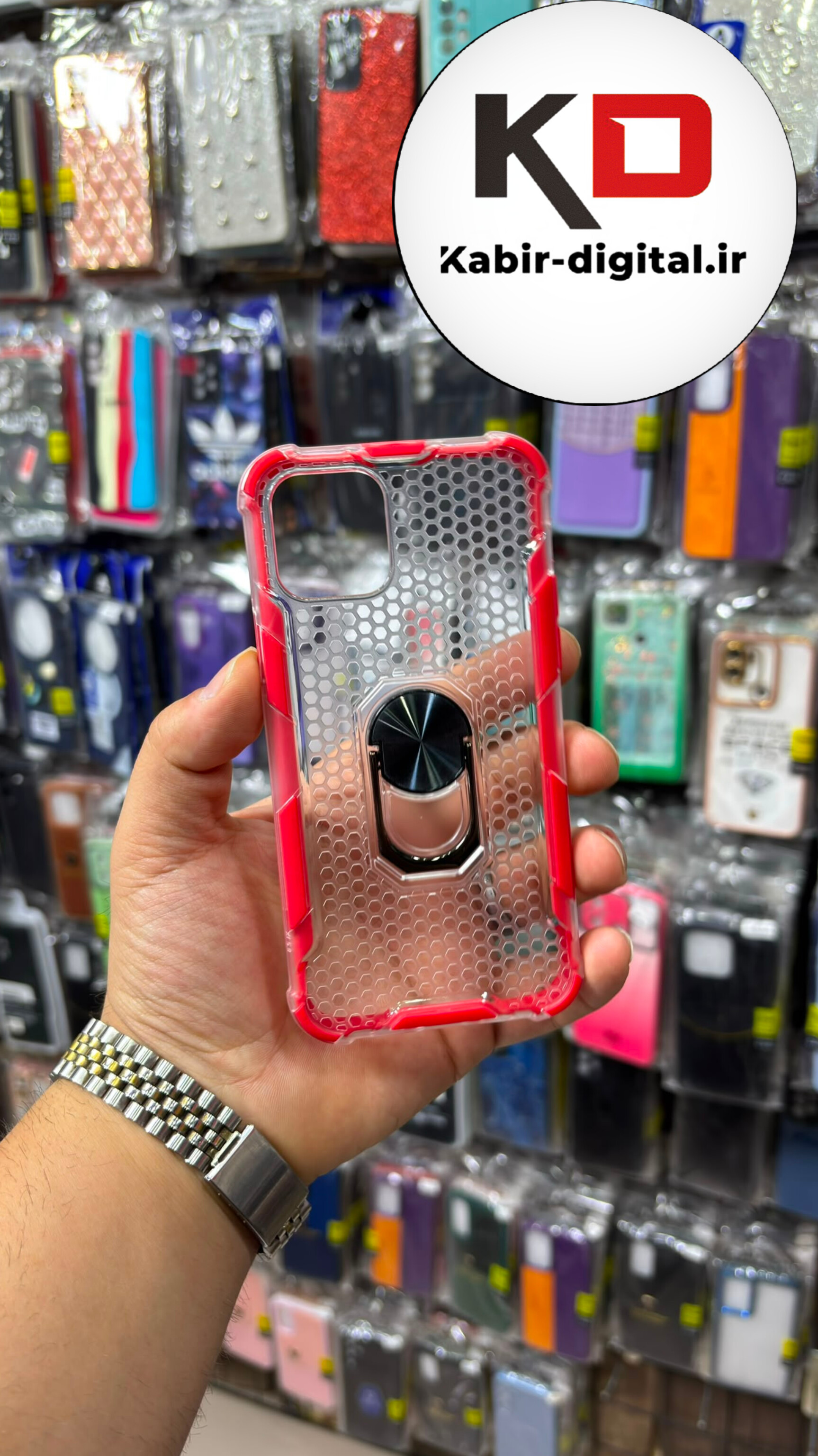 قاب گوشی  iPhone 11 Pro آیفون پشت توری طرح ضد ضربه بتمن فول ژله ای اورجینال محافظ لنز دار قرمز