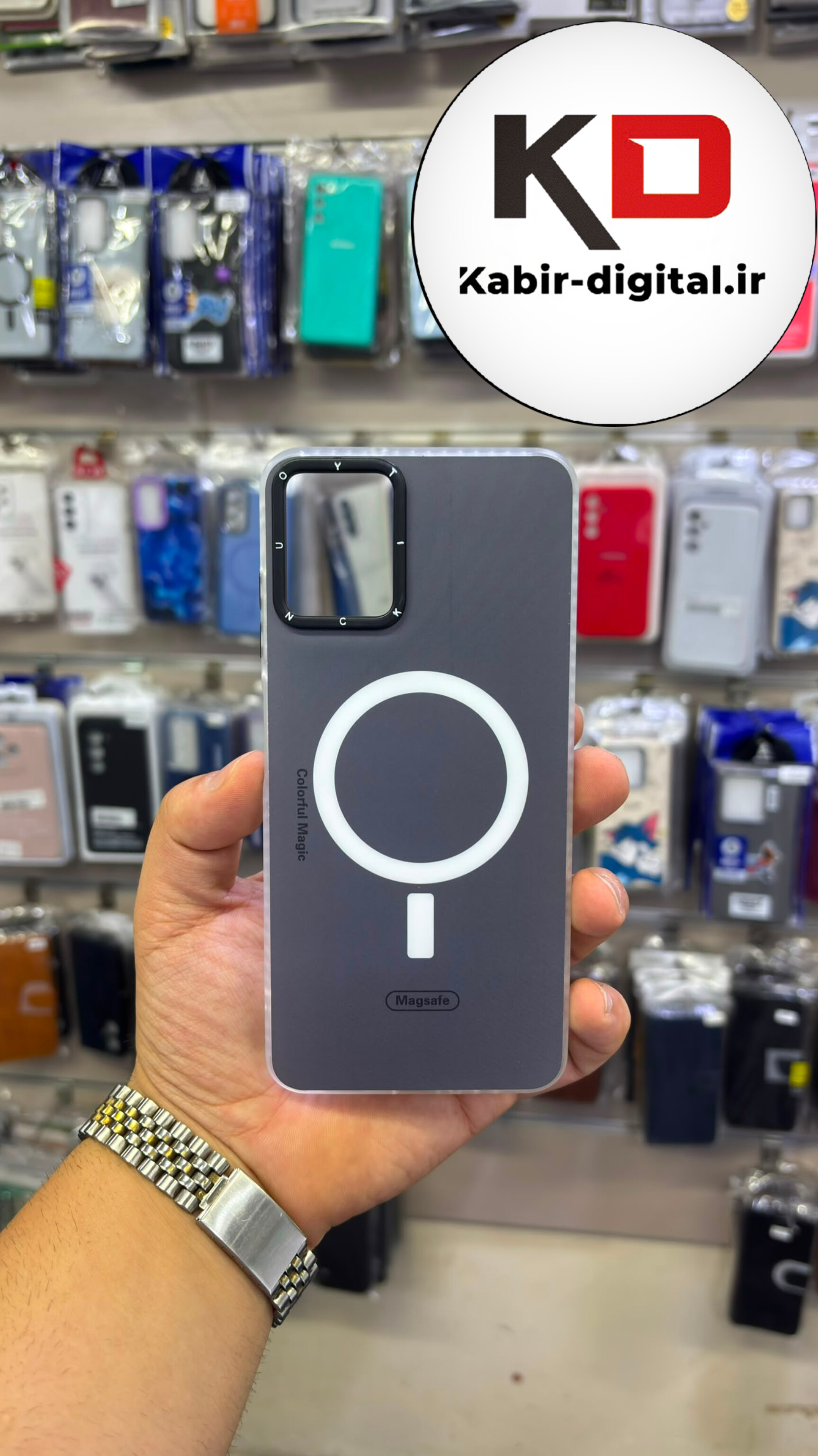 قاب گوشی Galaxy A06 سامسونگ طرح مگ سیف ایربگ دار دور مات محافظ لنزدار