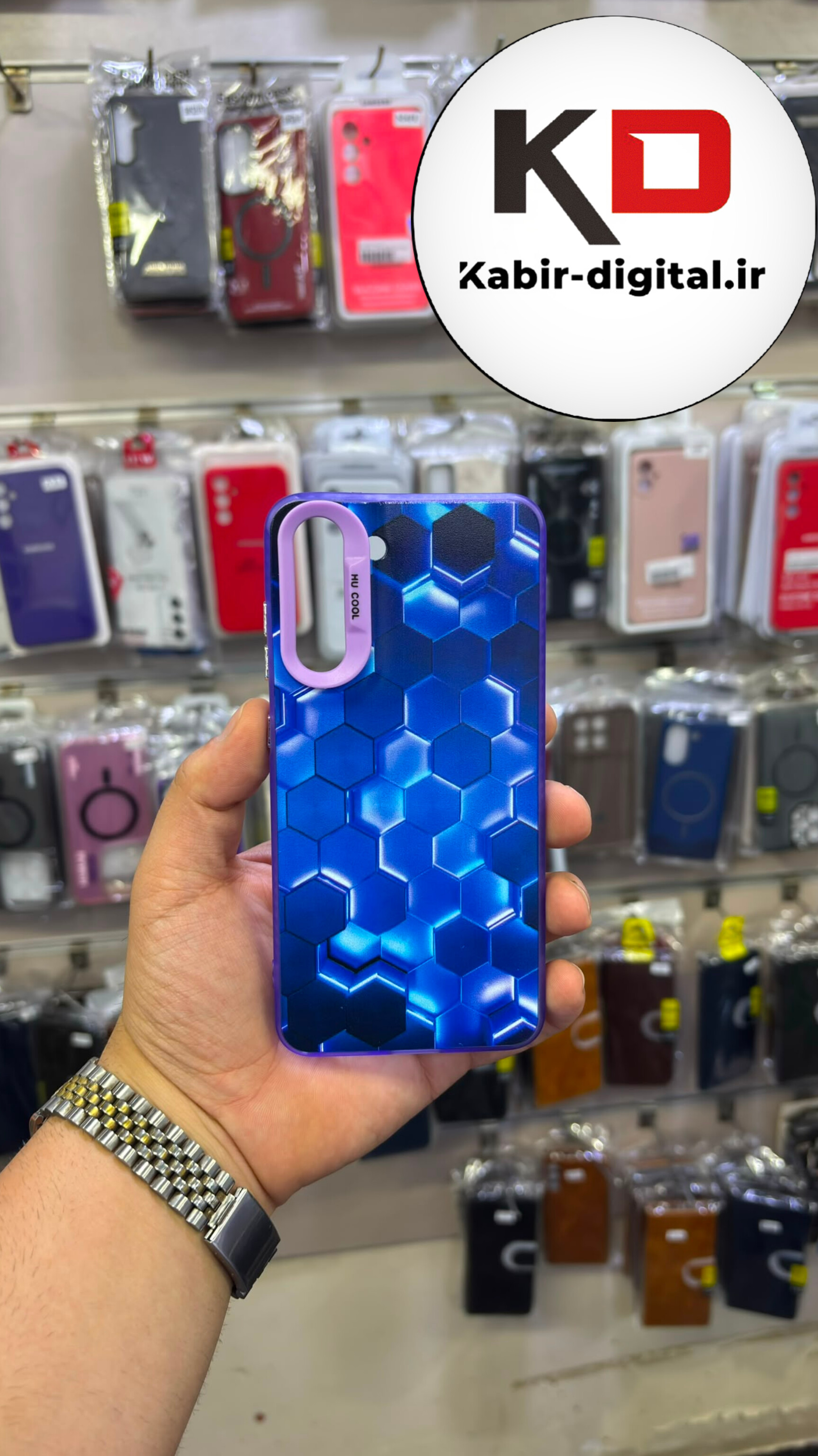 قاب گوشی Galaxy S21 FE سامسونگ اورجینال SO COOL سوکول طرح دار فانتزی محافظ لنزدار دکمه کرومی طرح شش ضلعی