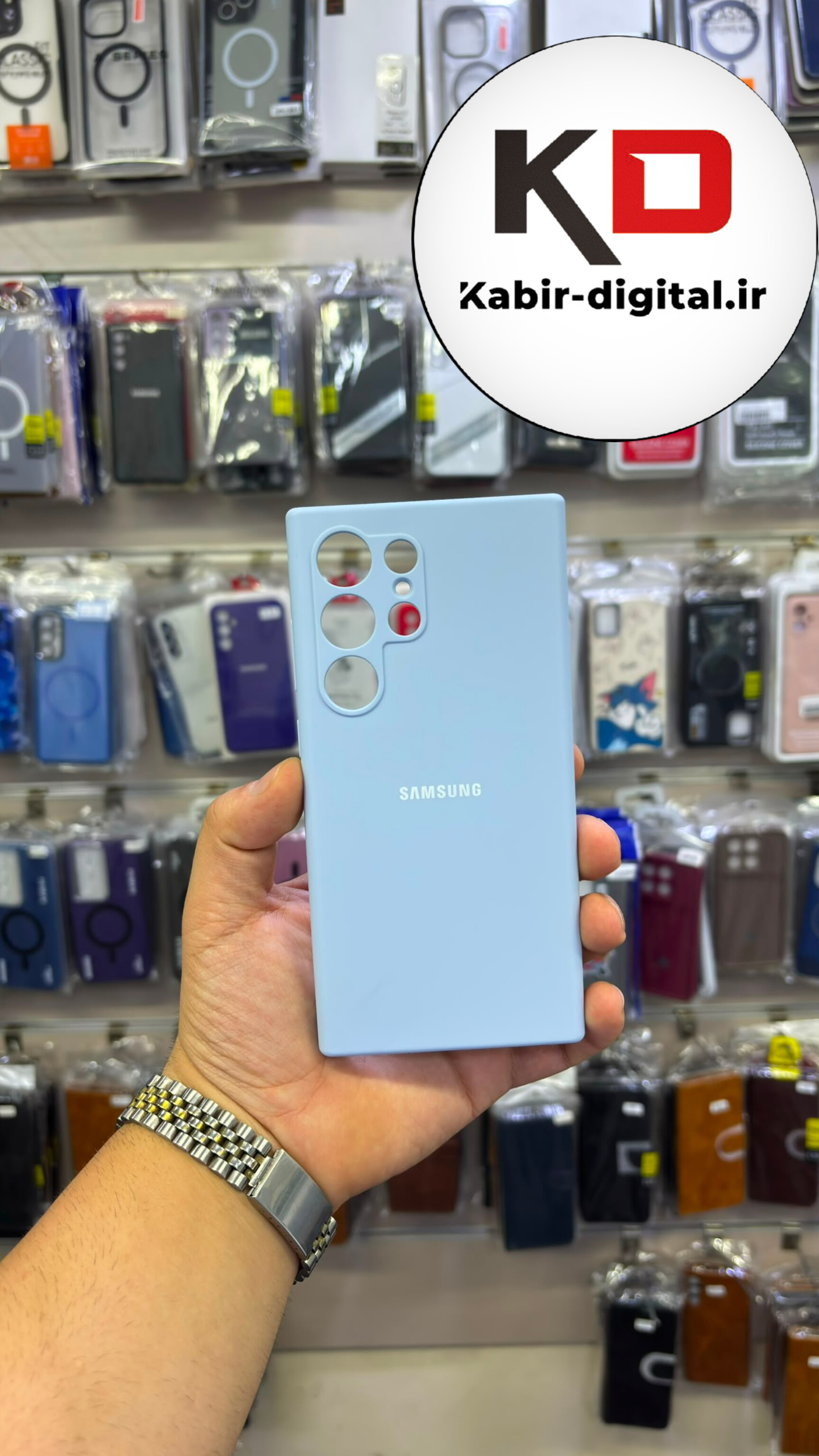 قاب گوشی Galaxy S24 Utra سامسونگ سیلیکونی اورجینال درجه یک داخل پارچه زیر بسته محافظ لنزدار