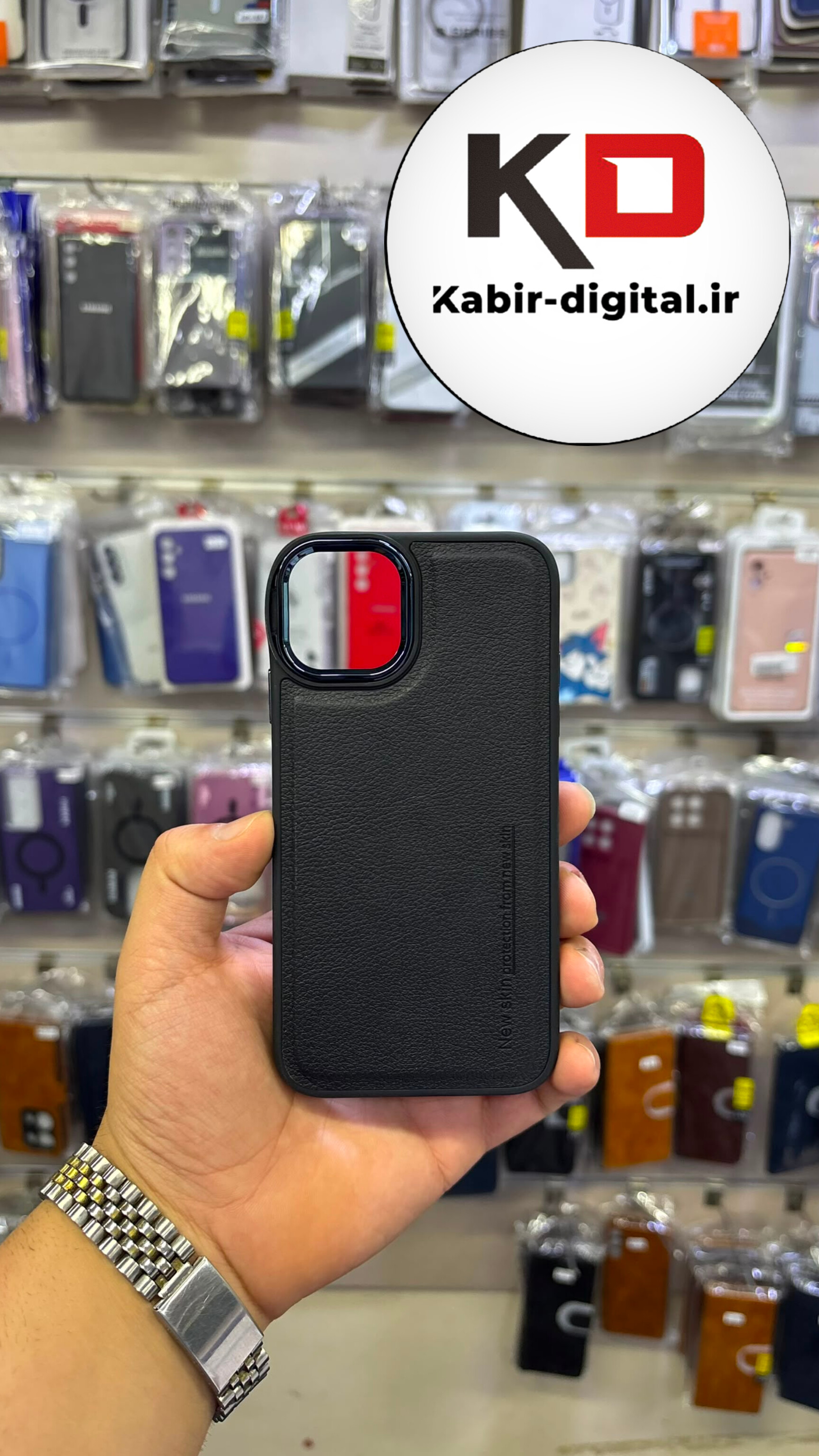قاب گوشی iPhone 11 آیفون طرح چرمی کلاسیک HARD متال کیس Puloka محافظ لنزدار کرومی