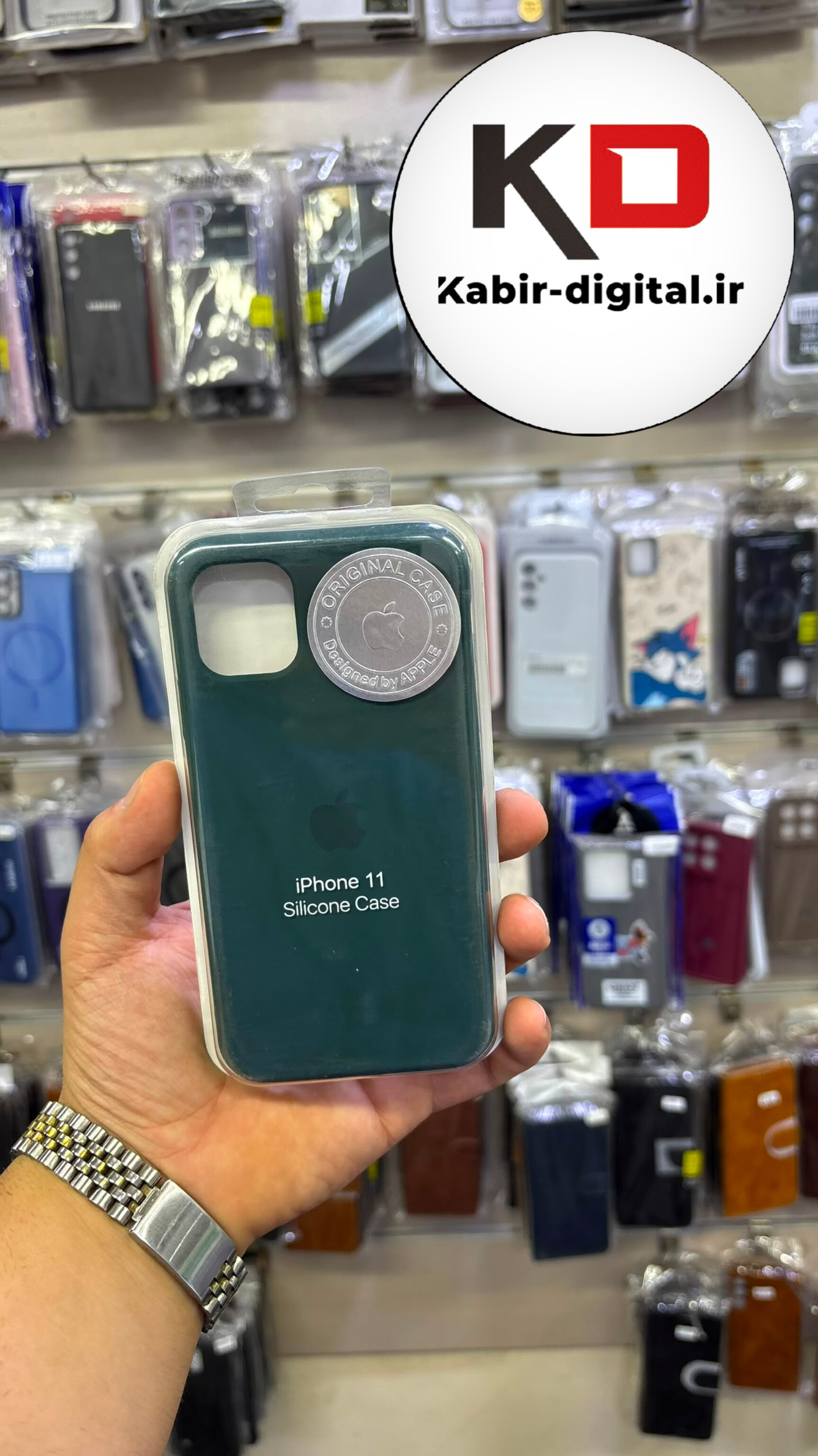 قاب گوشی iPhone 11 آیفون سیلیکونی اورجینال درجه یک داخل پارچه زیر بسته