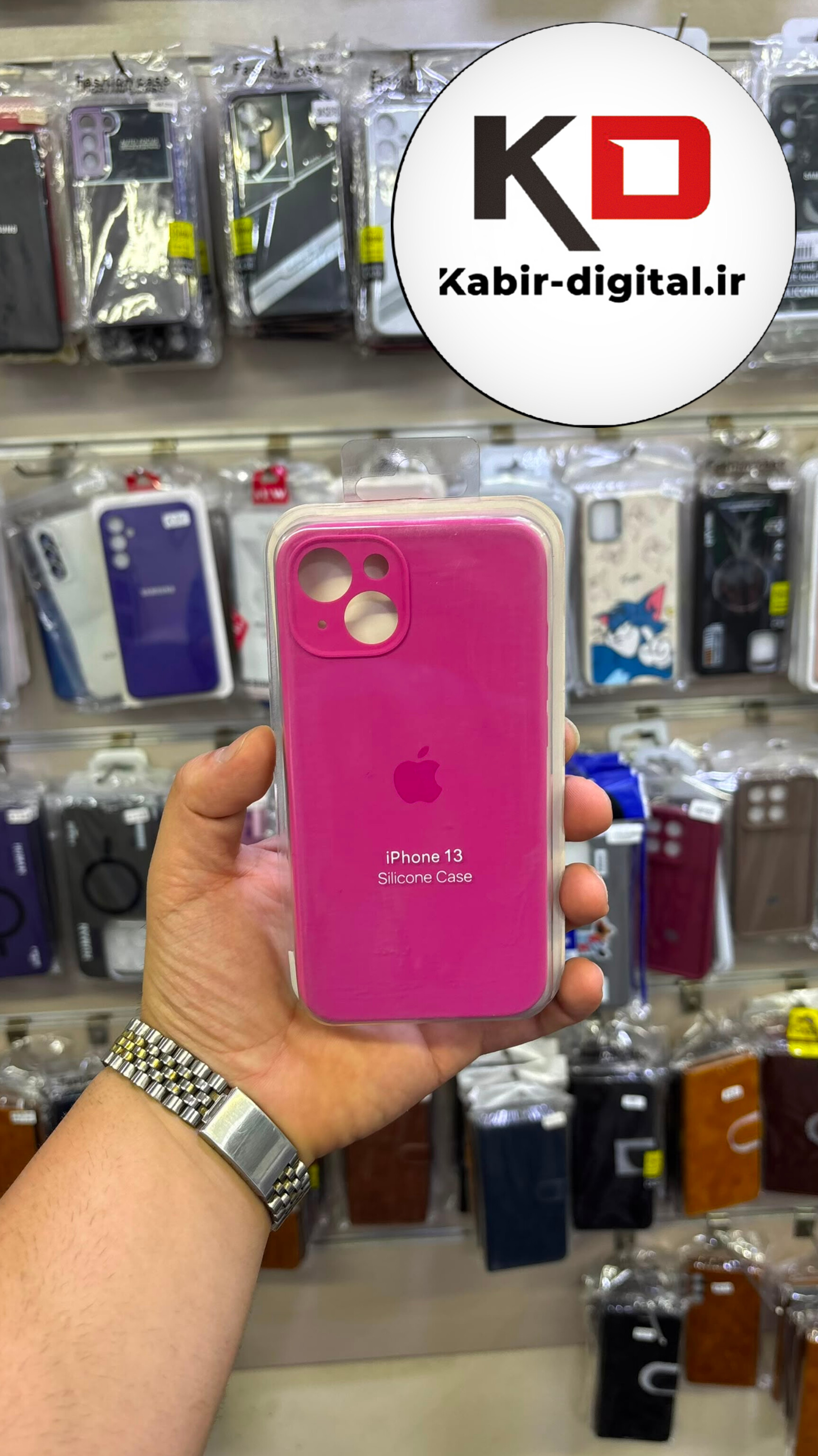 قاب گوشی iPhone 13 / 14 آیفون سیلیکونی اورجینال درجه یک داخل پارچه زیر بسته  محافظ لنزدار