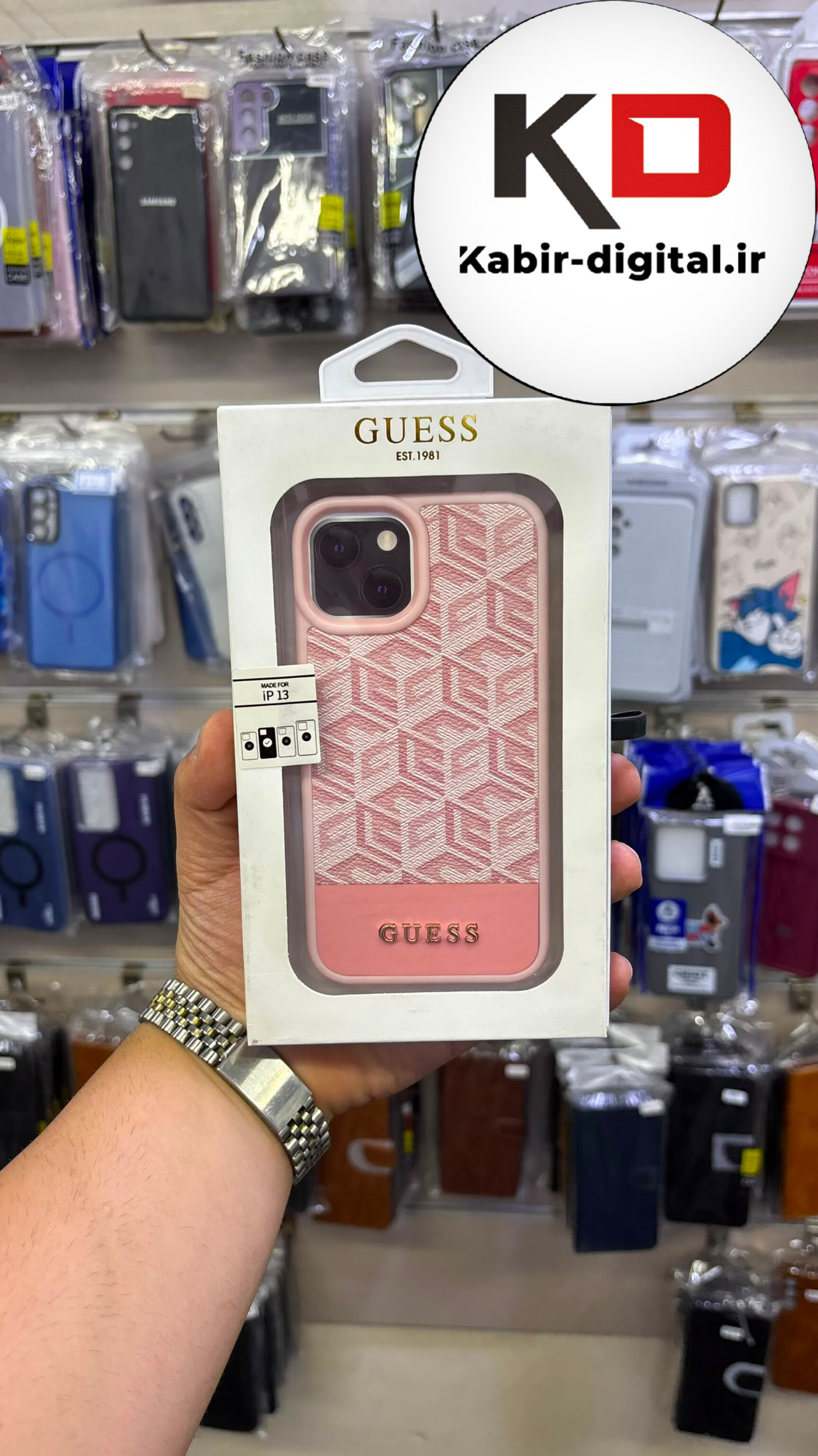 قاب گوشی iPhone 13 / 14 آیفون چرمی سیلیکونی اورجینال درجه یک محافظ لنزدار صورتی