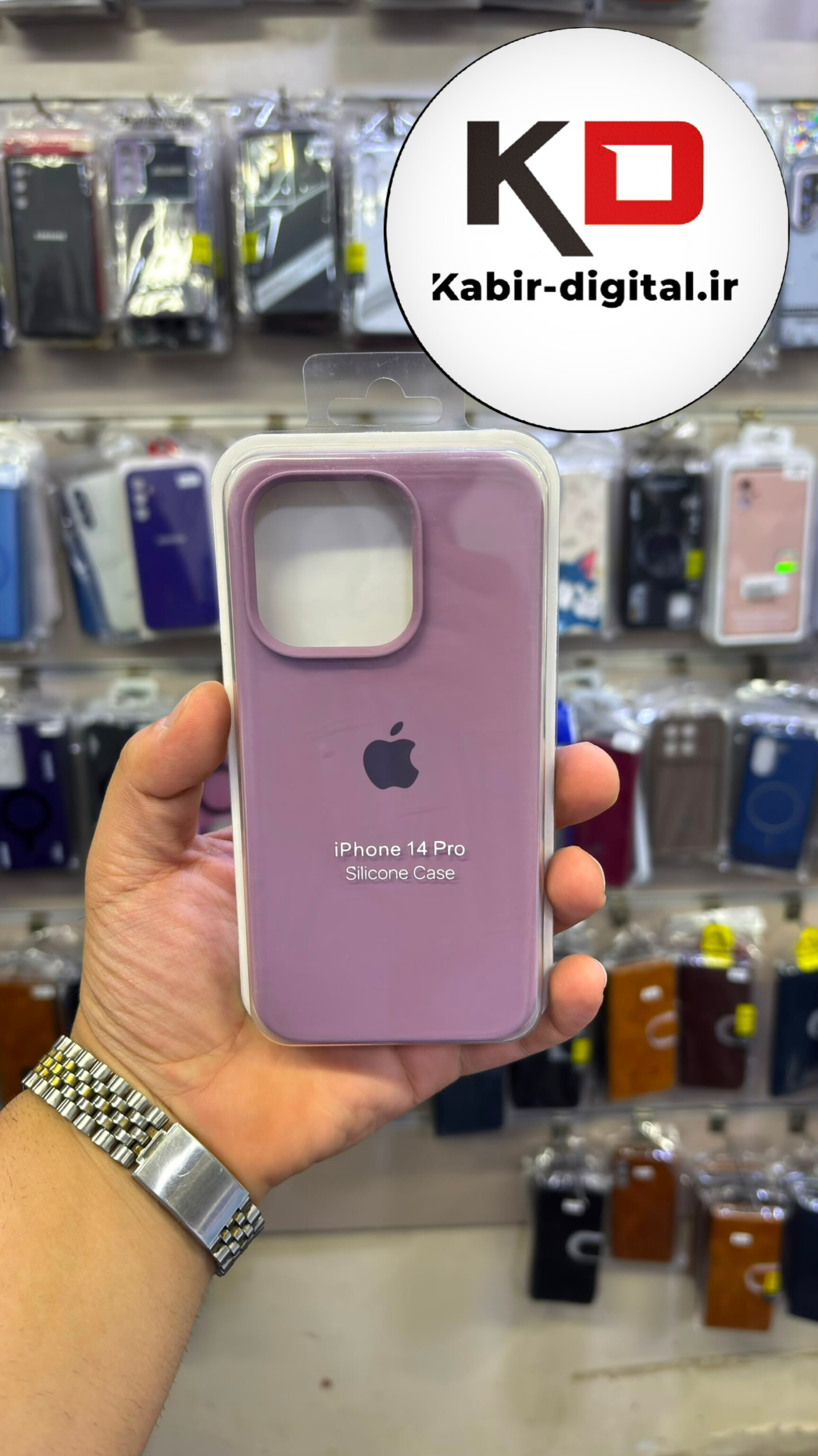 قاب گوشی  iPhone 14 pro آیفون سیلیکونی اورجینال درجه یک داخل پارچه زیر بسته