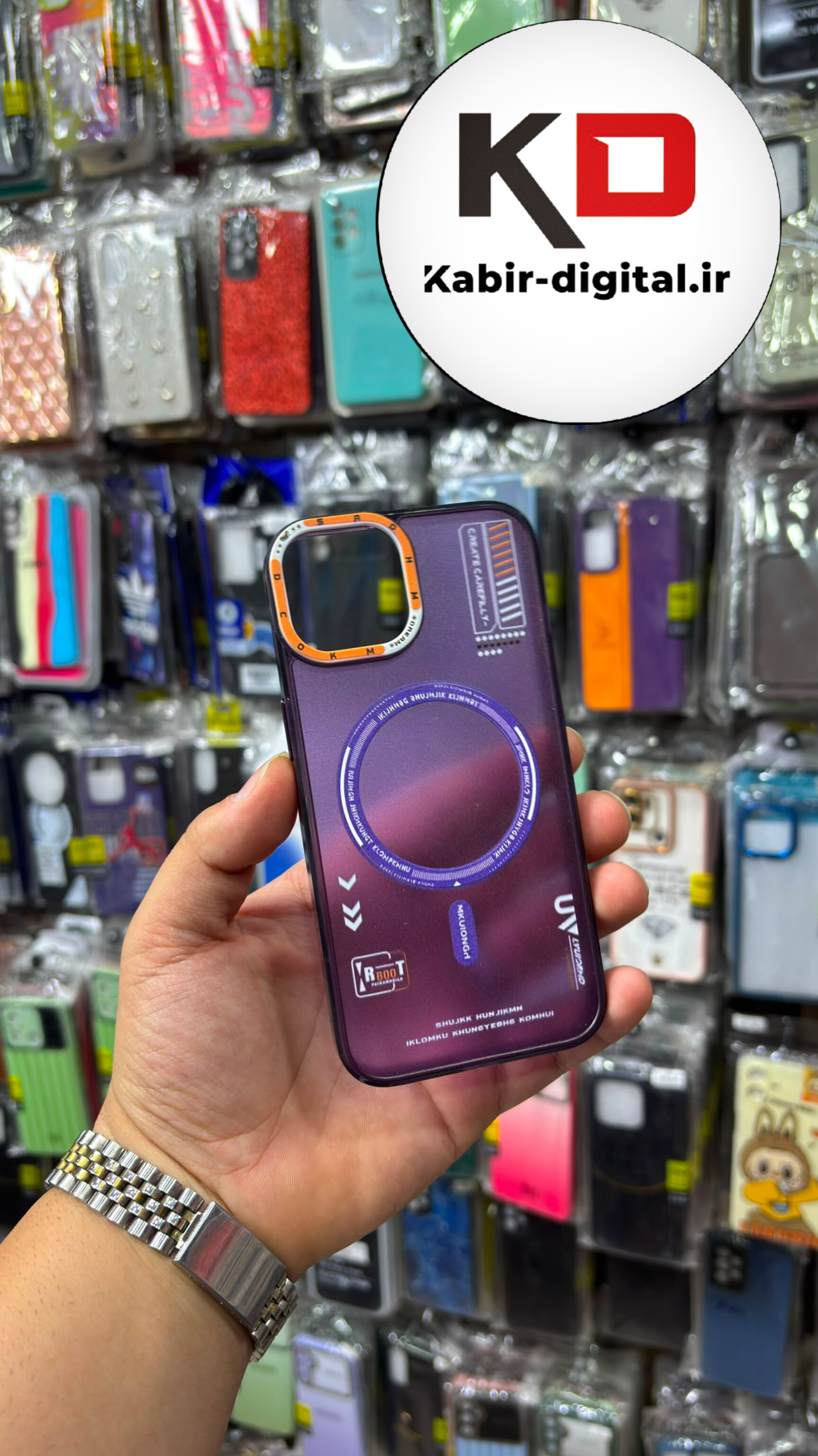 قاب گوشی iPhone 1۳ / 14 آیفون SO COOL طرح مگ سیف RT اسپرت هولوگرامی