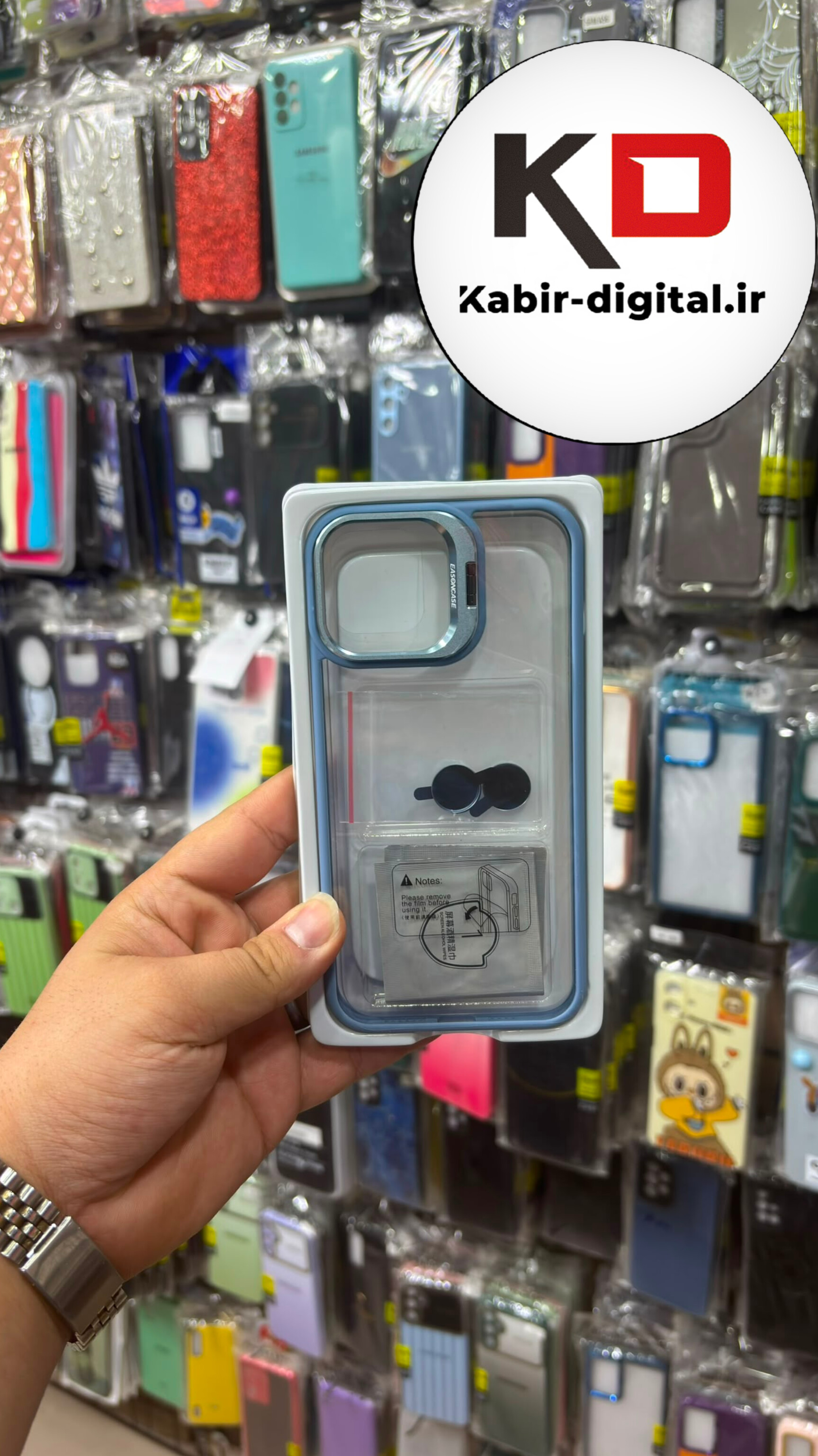 قاب گوشی iPhone 12 Pro Max آیفون شفاف مگ سیف دار MagSafe اورجینال Metal Stand Case لنز استند شو فلزی به همراه محافظ لنز رینگی