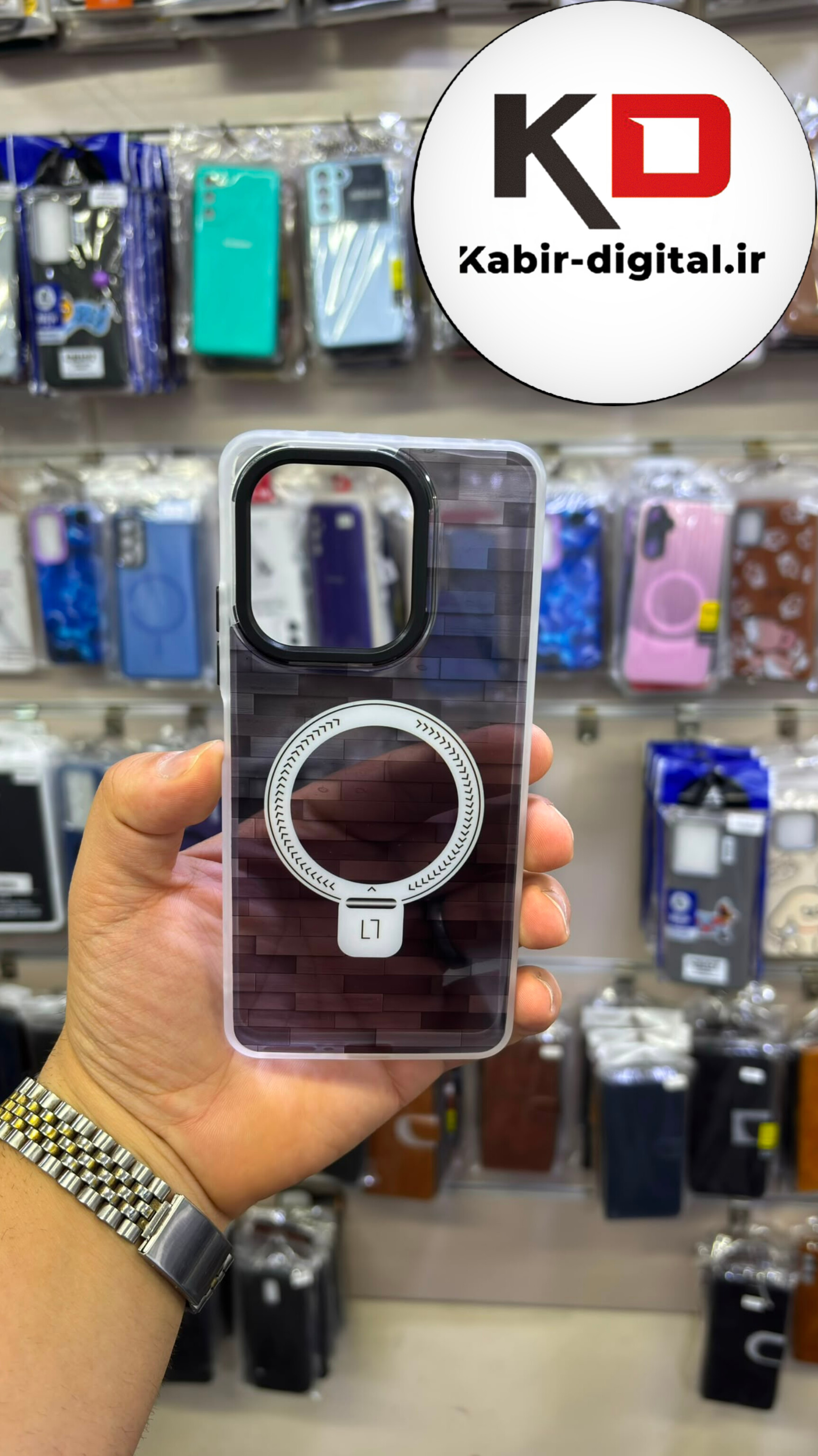قاب گوشی Redmi Note 13 4g شیائومی پشت شفاف طرح مگ سیف ایربگ دار دور مات  محافظ لنزدار