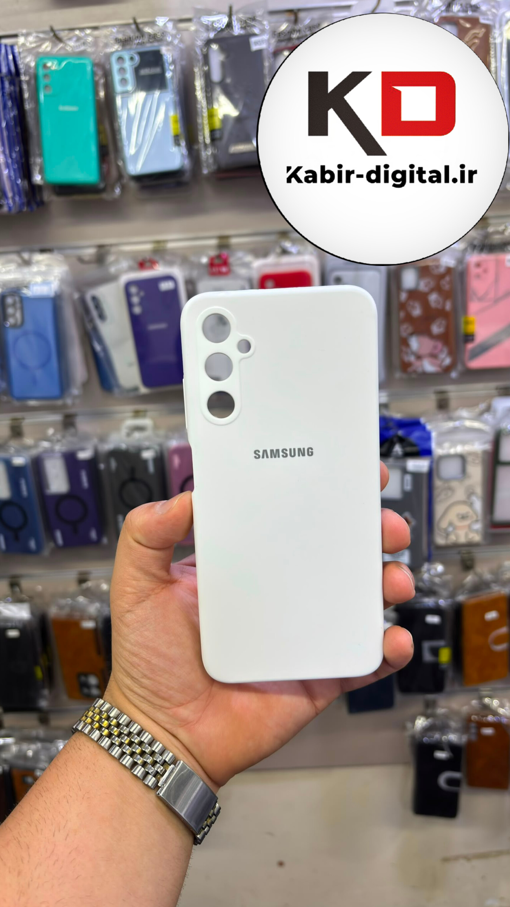 قاب گوشی Galaxy A05s سامسونگ سیلیکونی اورجینال درجه یک داخل پارچه زیر بسته محافظ لنزدار