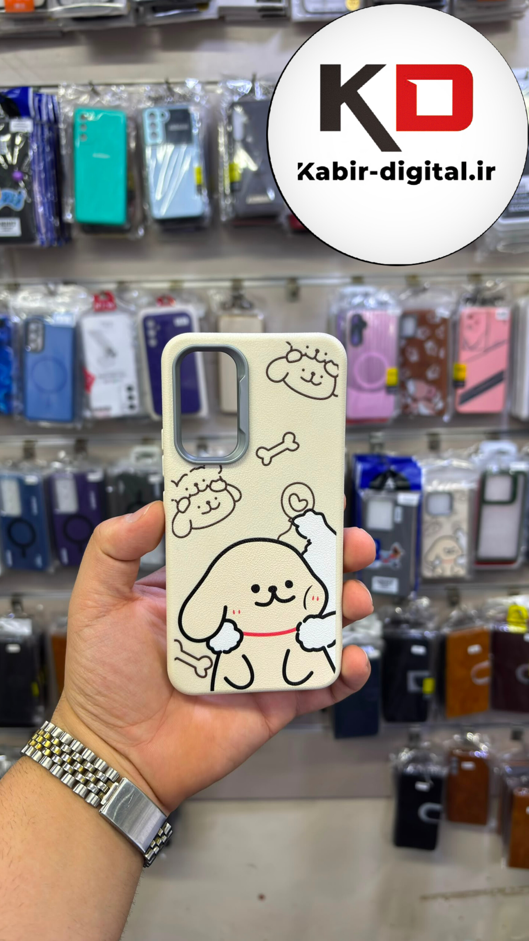 قاب گوشی Galaxy A05s سامسونگ لدر دیزاین SOFT Lether Design فانتزی سیلیکونی طرح چرم لنز کرومی عروسکی