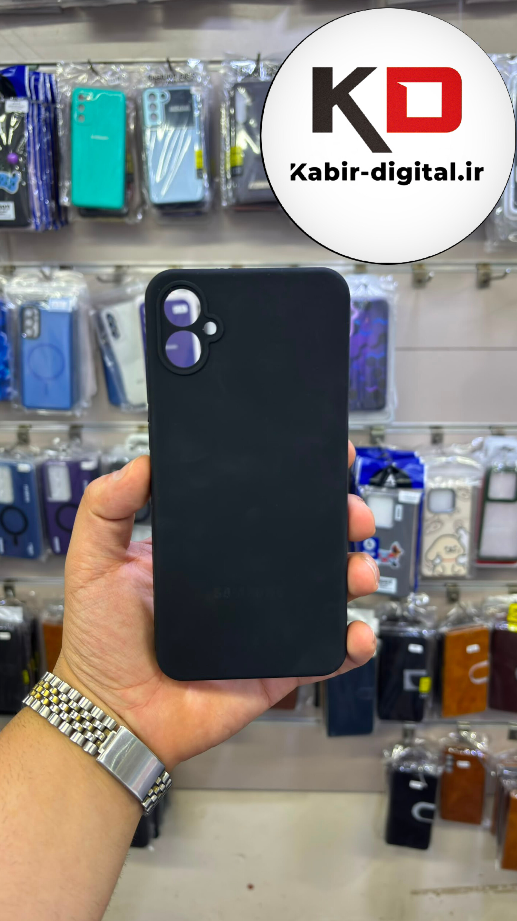 قاب گوشی Galaxy A05 سامسونگ سیلیکونی اورجینال درجه یک داخل پارچه زیر بسته محافظ لنزدار