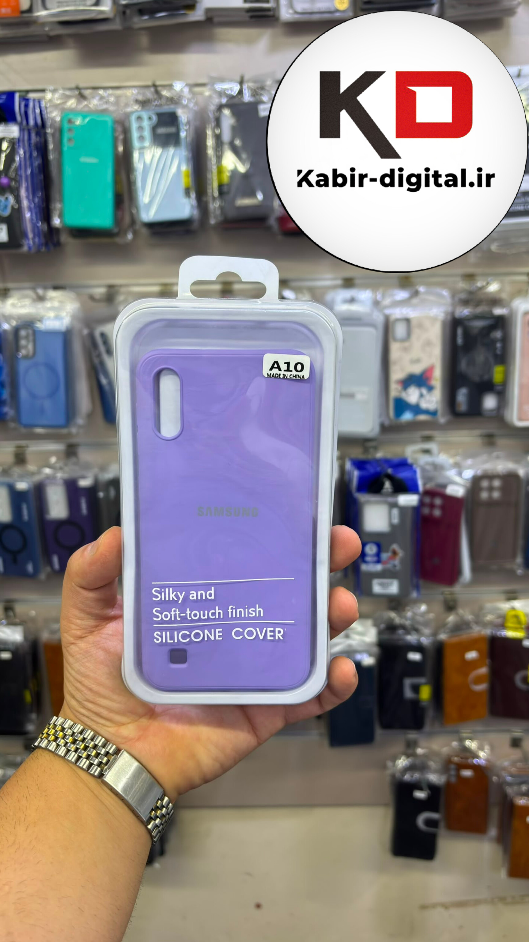 قاب گوشی Galaxy A10 / M10 سامسونگ سیلیکونی اورجینال درجه یک داخل پارچه زیر بسته محافظ لنزدار