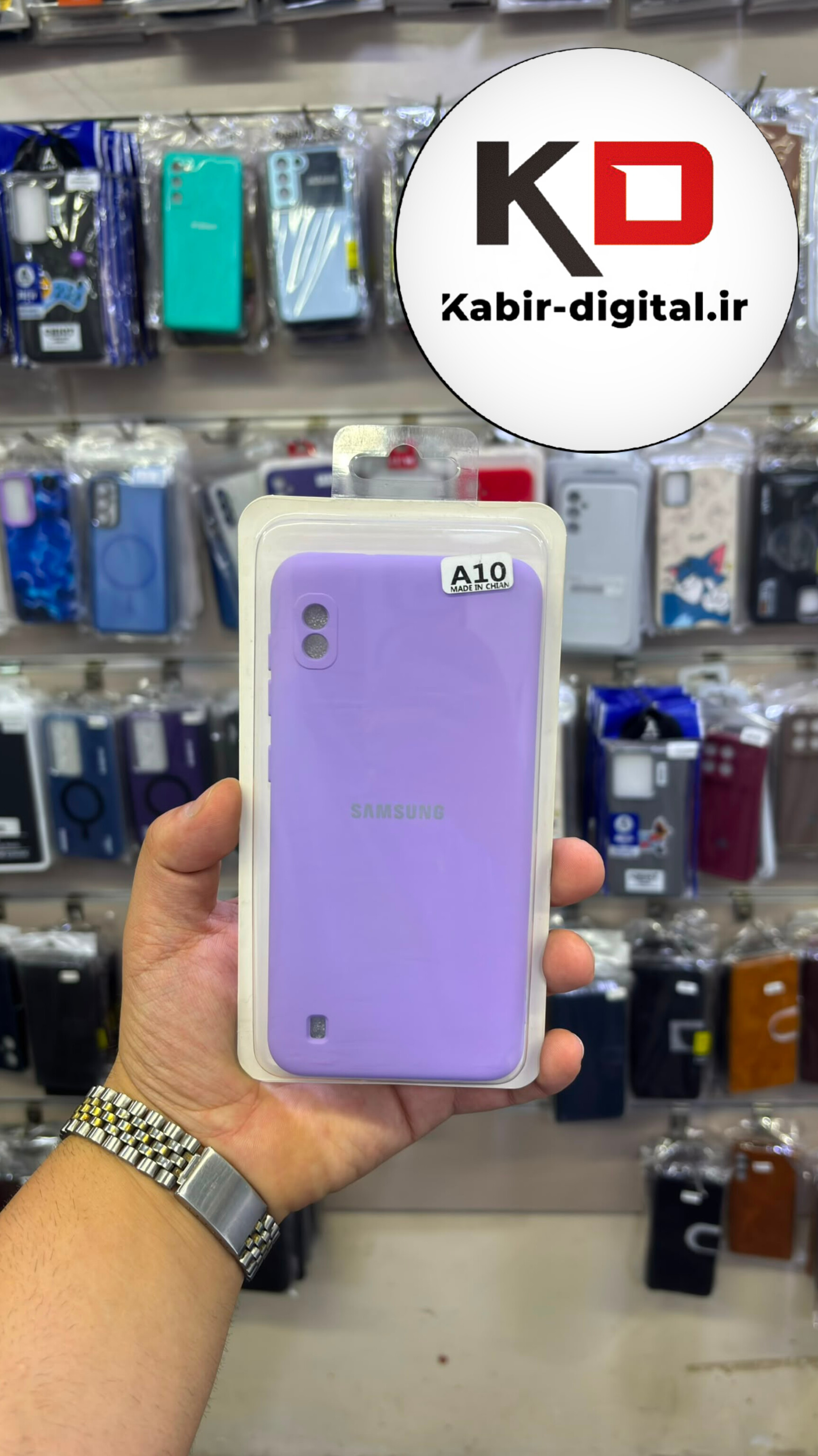 قاب گوشی Galaxy A10 / M10 سامسونگ سیلیکونی اورجینال درجه یک داخل پارچه زیر بسته محافظ لنزدار