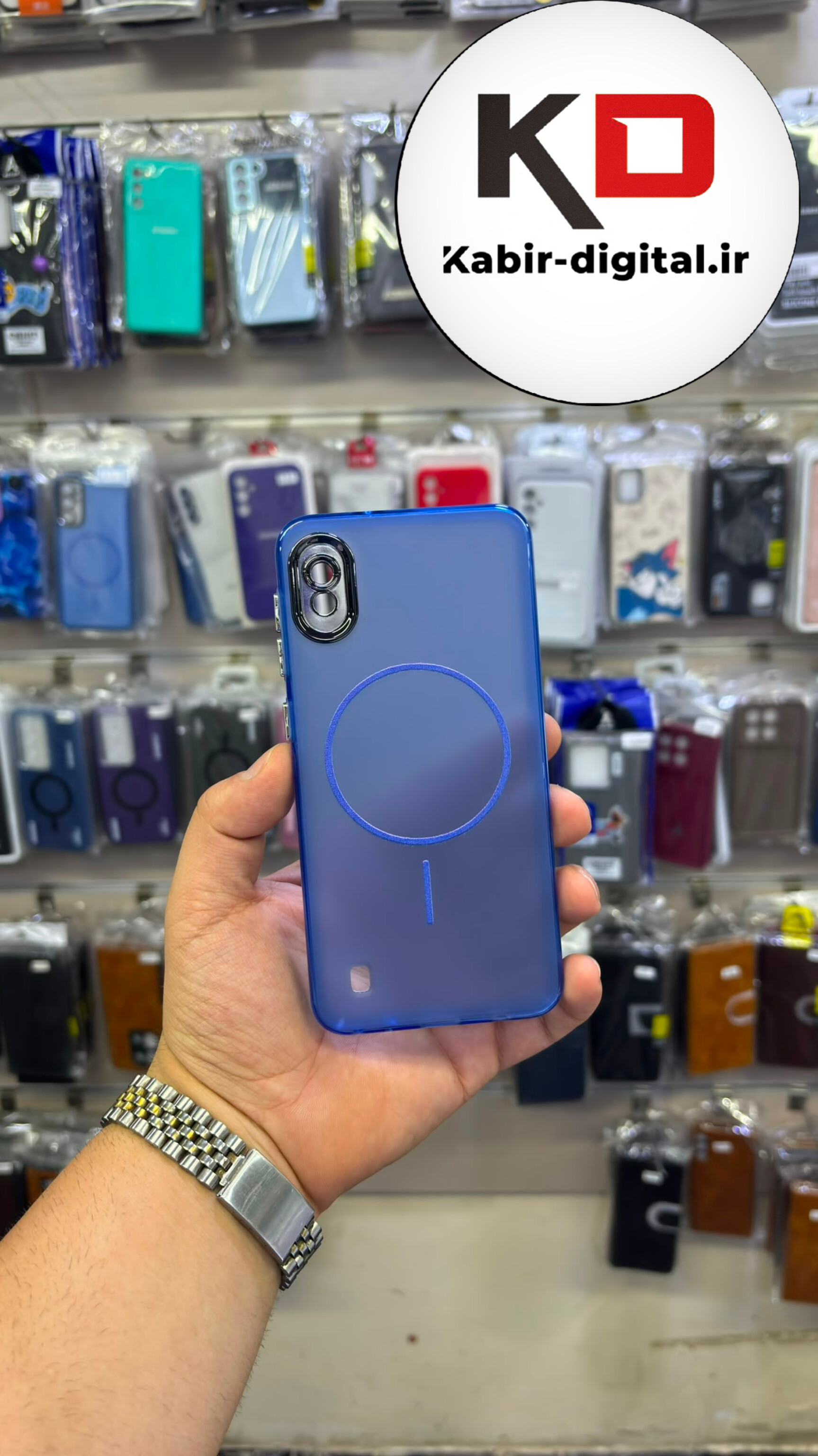 قاب گوشی Galaxy A10 / M10 سامسونگ Slim MagSafe Case مات کروم طرح مگ سیف محافظ لنز دار