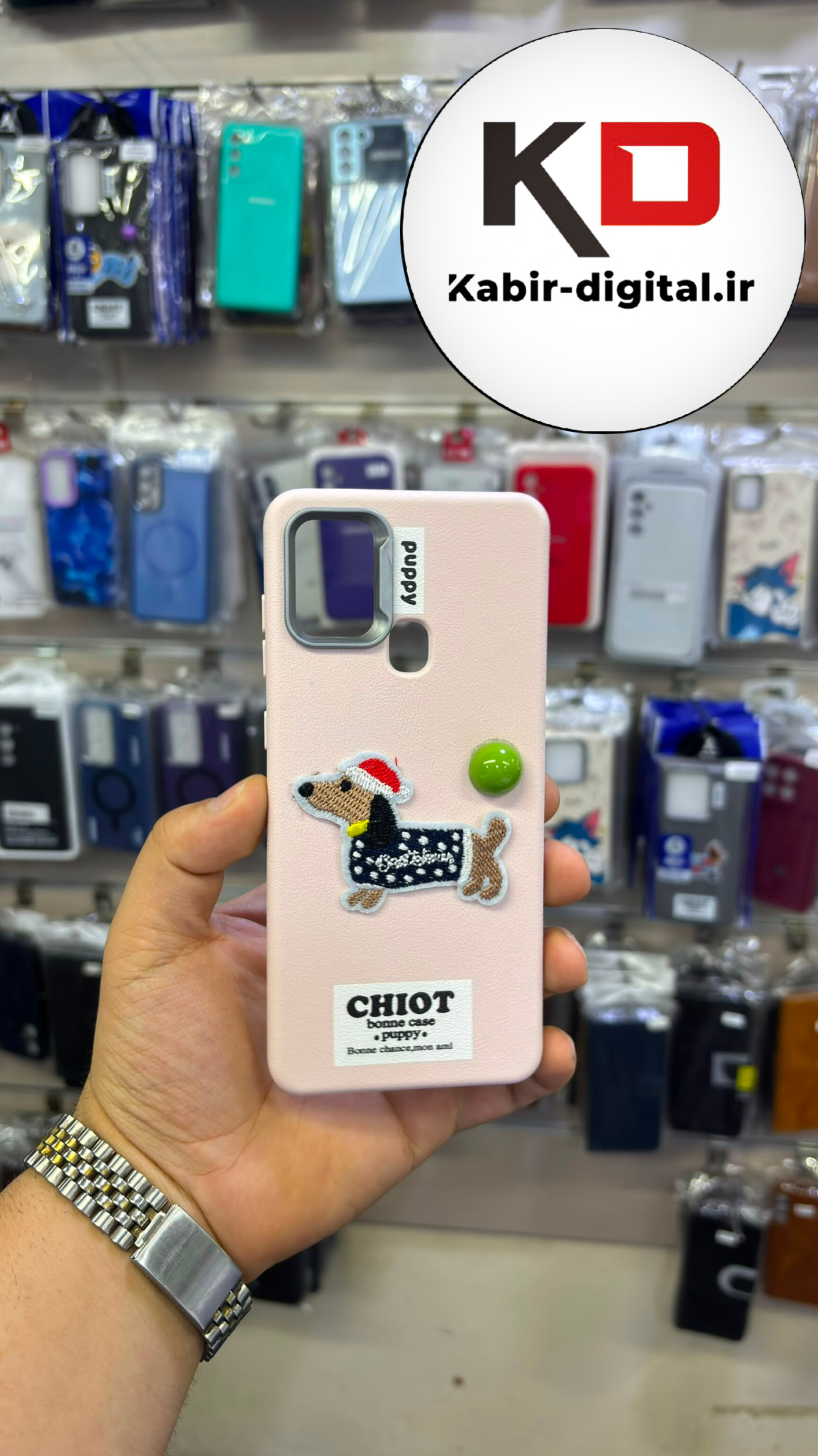 قاب گوشی Galaxy A21s سامسونگ  لدر دیزاین SOFT Lether Design فانتزی سیلیکونی طرح چرم گلدوزی صورتی