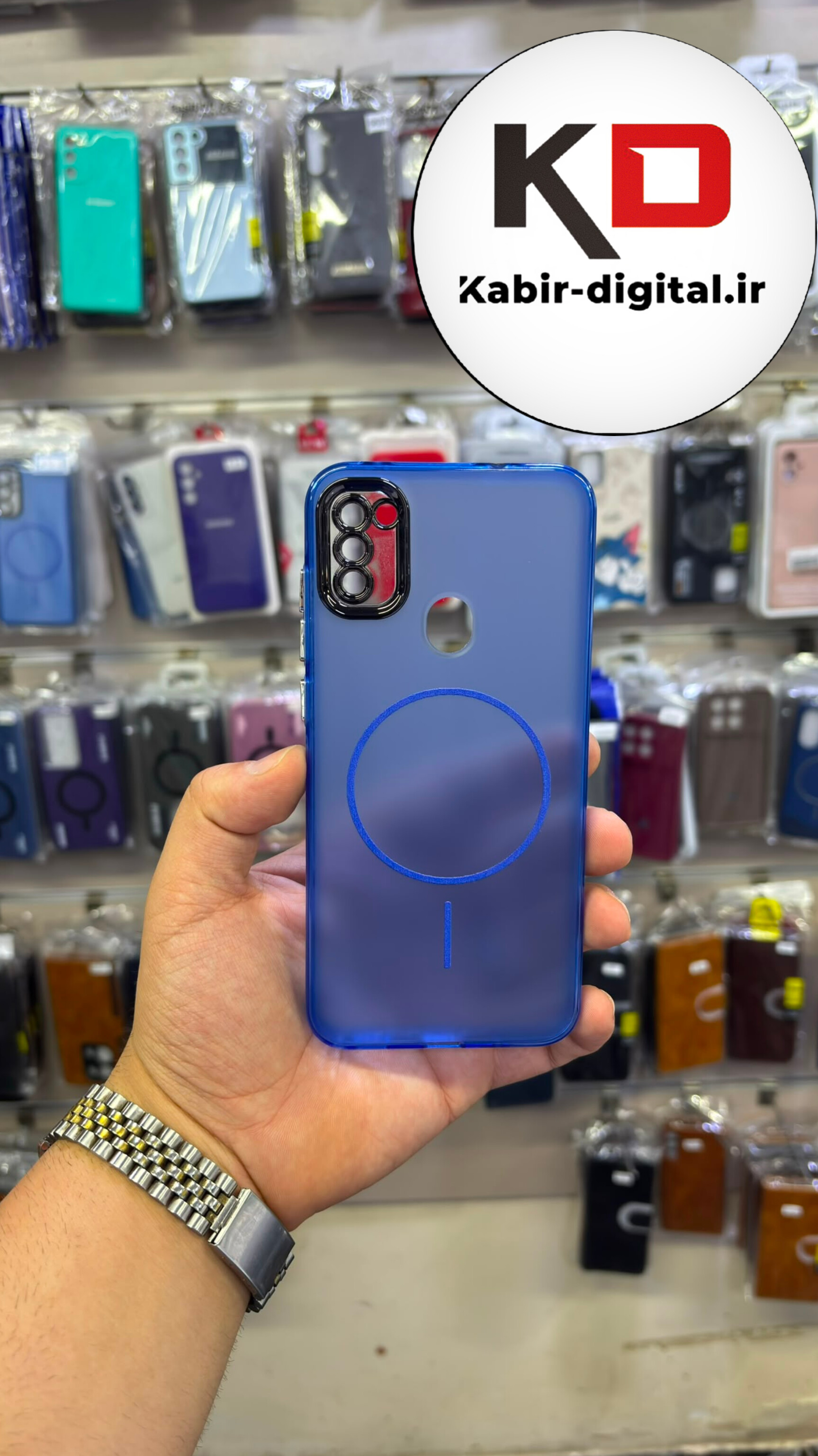 قاب گوشی Galaxy A11 / M11 سامسونگ Slim MagSafe Case مات کروم طرح مگ سیف محافظ لنز دار