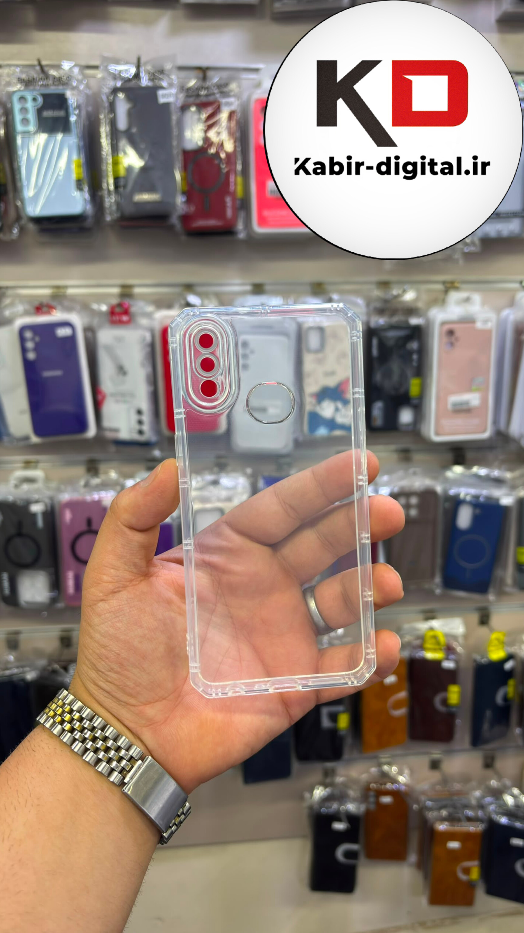 قاب گوشی Galaxy A10s سامسونگ ژله ایی پشت سخت شیشه ای شفاف محافظ لنزدار کپسولی بی رنگ