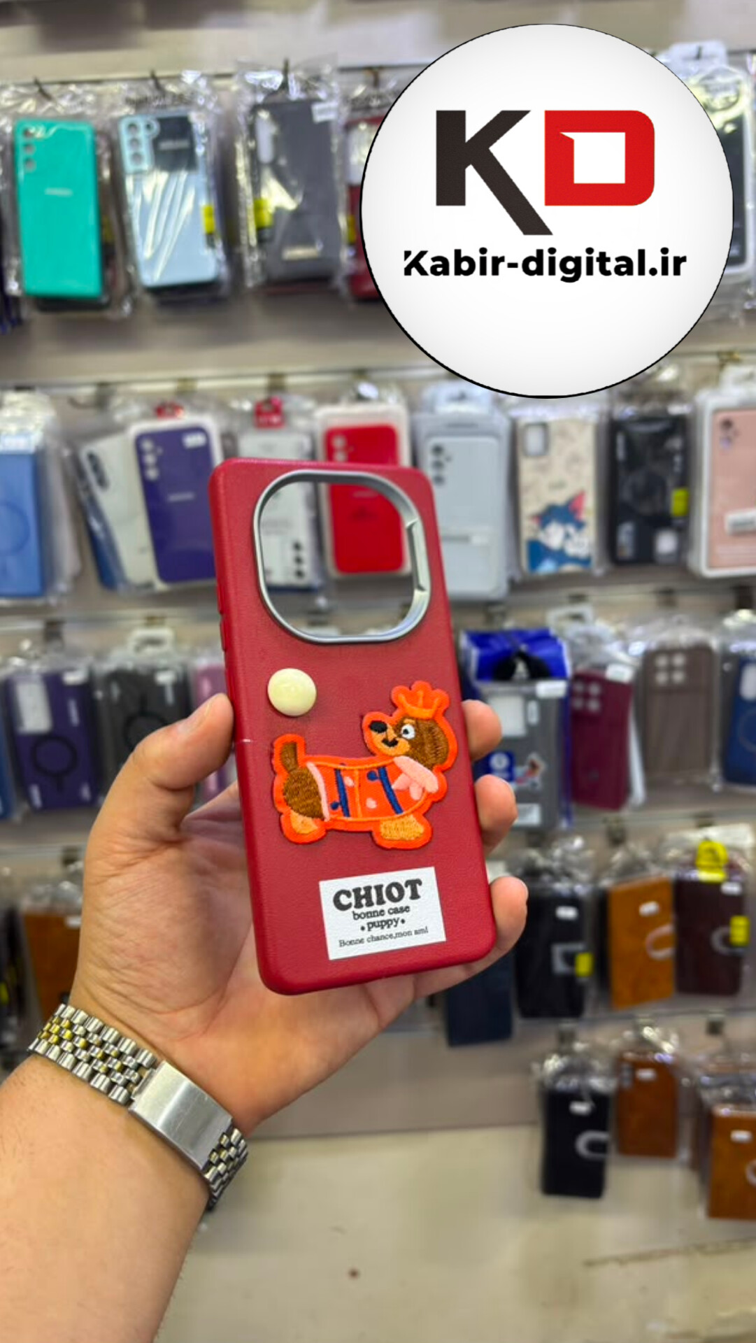 قاب گوشی Redmi Note 14 Pro 4G /Note 14 Pro 5G / Note 14 Pro Plus/ POCO X7 / Note 15 شیائومی لدر دیزاین SOFT Lether Design فانتزی سیلیکونی طرح چرم گلدوزی قرمز
