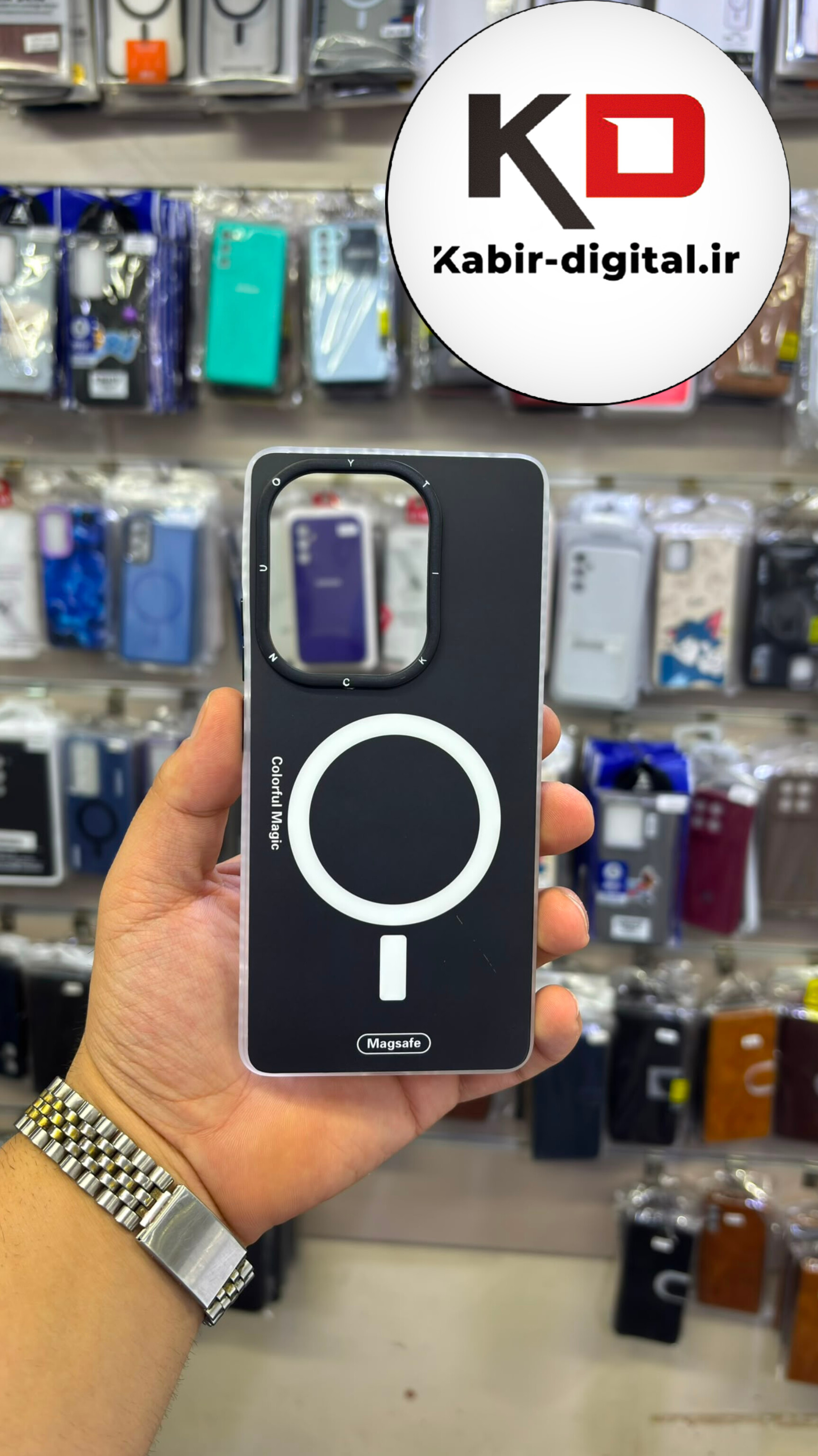 قاب گوشی Redmi Note 13 Pro 4G /Note 14S /POCO M6 Pro شیائومی طرح مگ سیف ایربگ دار دور مات  محافظ لنزدار