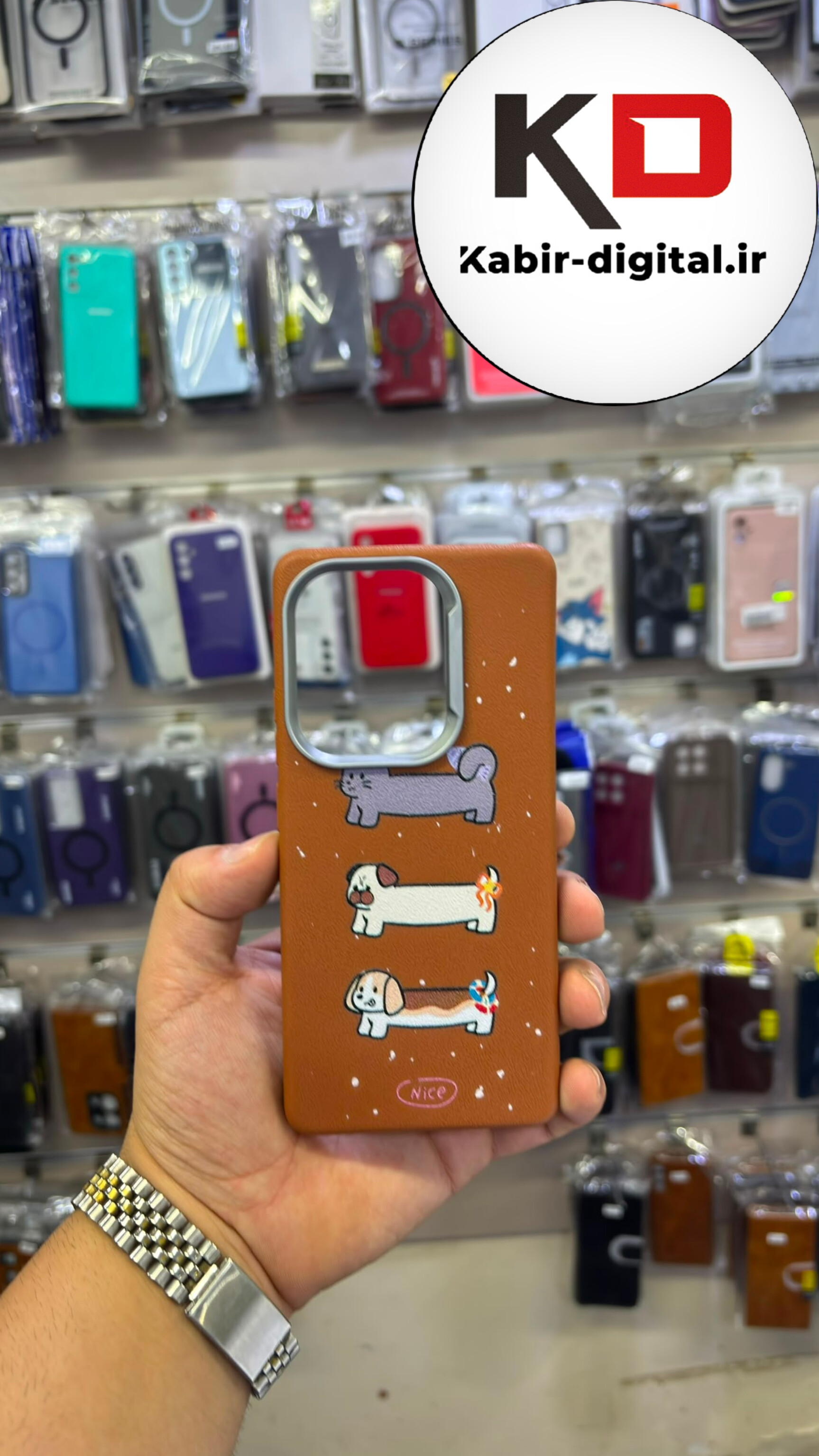 قاب گوشی Redmi Note 13 Pro 4G /Note 14S /POCO M6 Pro شیائومی لدر دیزاین SOFT Lether Design فانتزی سیلیکونی طرح چرم لنز کرومی