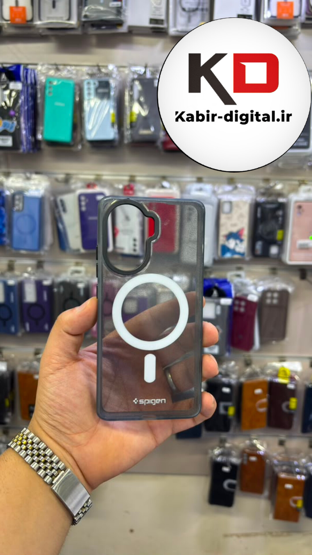 قاب گوشی Redmi Turbo 4 5G / POCO X7 Pro شیائومی مگ سیف دار اورجینال طرح دو تیکه چرمی سخت HARD کلاسیک یونیک کیس Unique Case طوسی