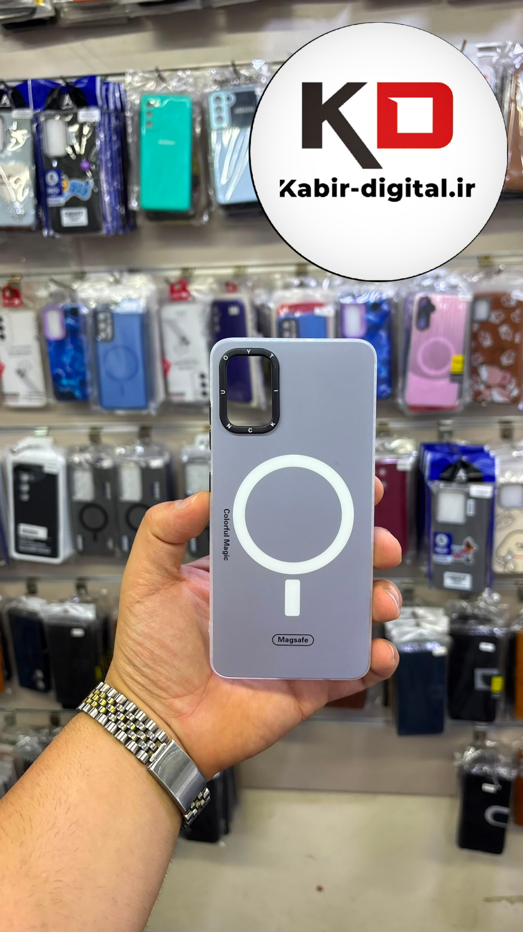 قاب گوشی Galaxy A51 سامسونگ پشت مات طرح مگ سیف ایربگ دار دور مات  محافظ لنزدار