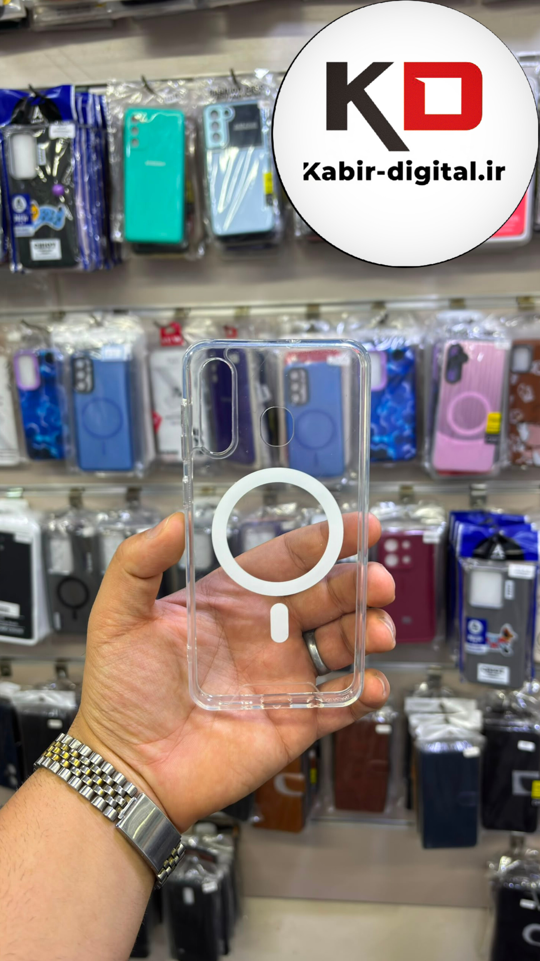 قاب گوشی Galaxy  A20 / A30 سامسونگ پشت شفاف مگ سیف دار MagSafe اورجینال محافظ لنزدار