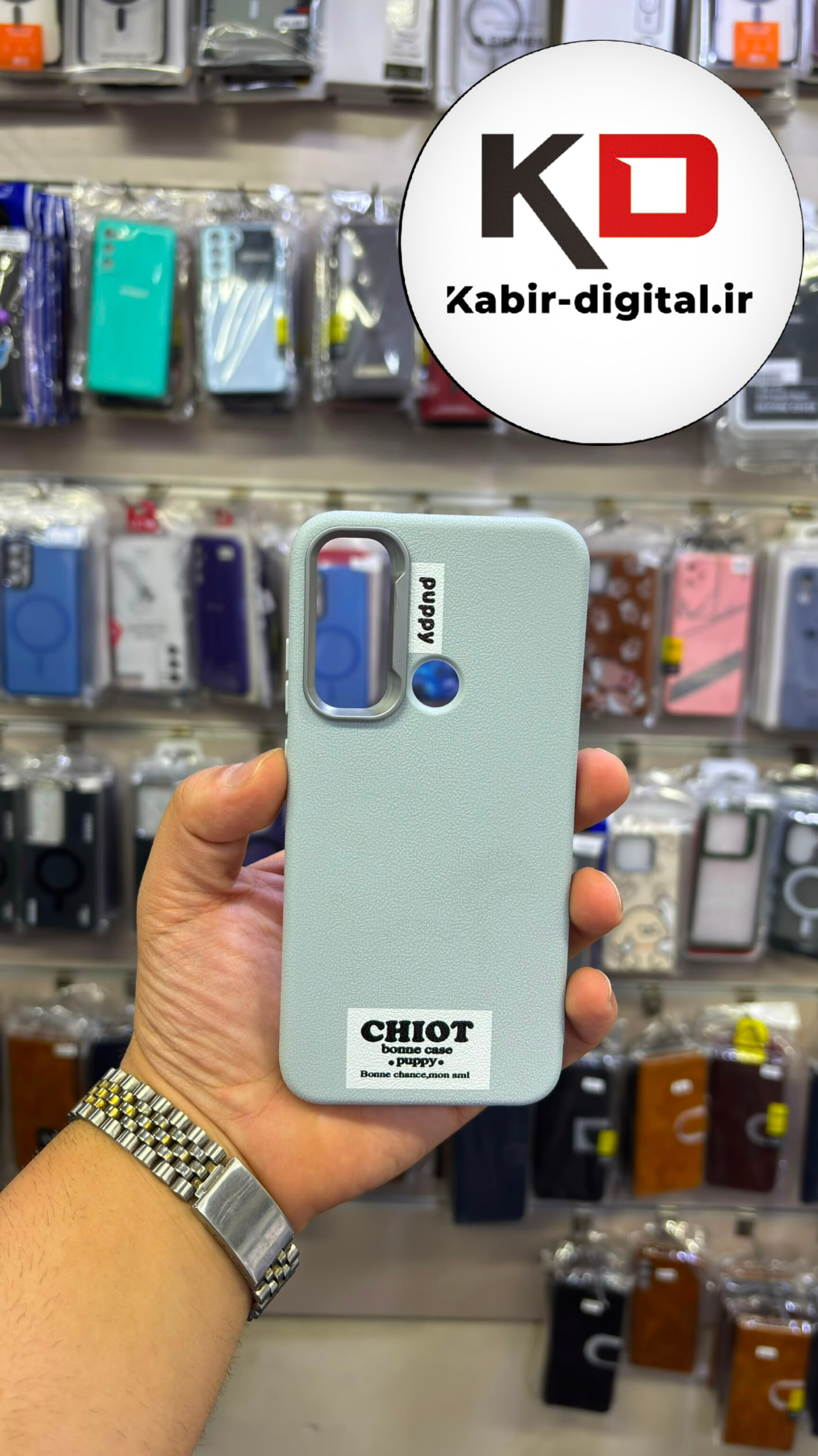 قاب گوشی Redmi Note 8 شیائومی  لدر دیزاین SOFT Lether Design فانتزی سیلیکونی طرح چرم لنز کرومی آبی