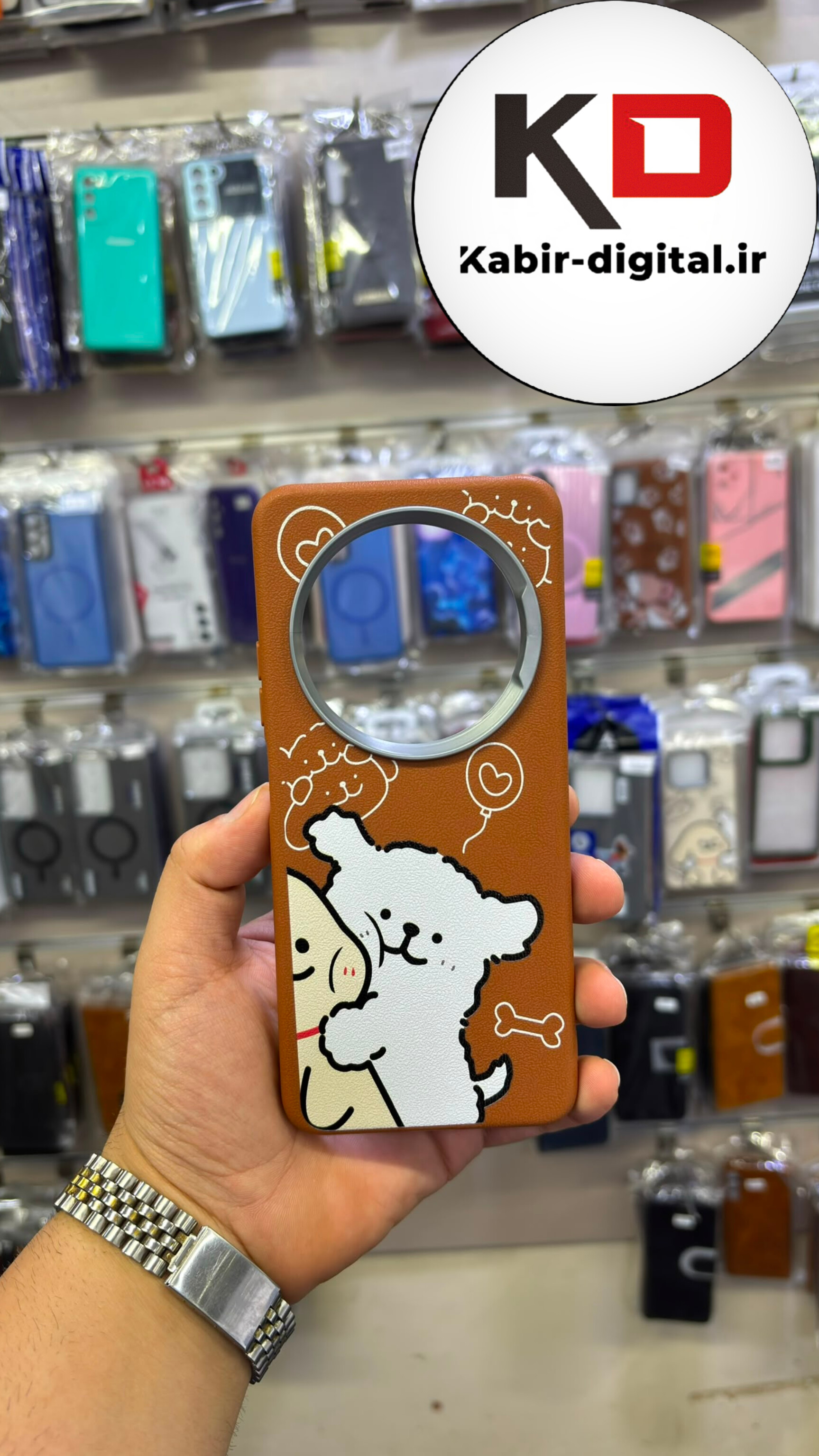 قاب گوشی Redmi 14C / POCO C75 / Redmi A4 شیائومی لدر دیزاین SOFT Lether Design فانتزی سیلیکونی طرح چرم لنز کرومی عروسکی