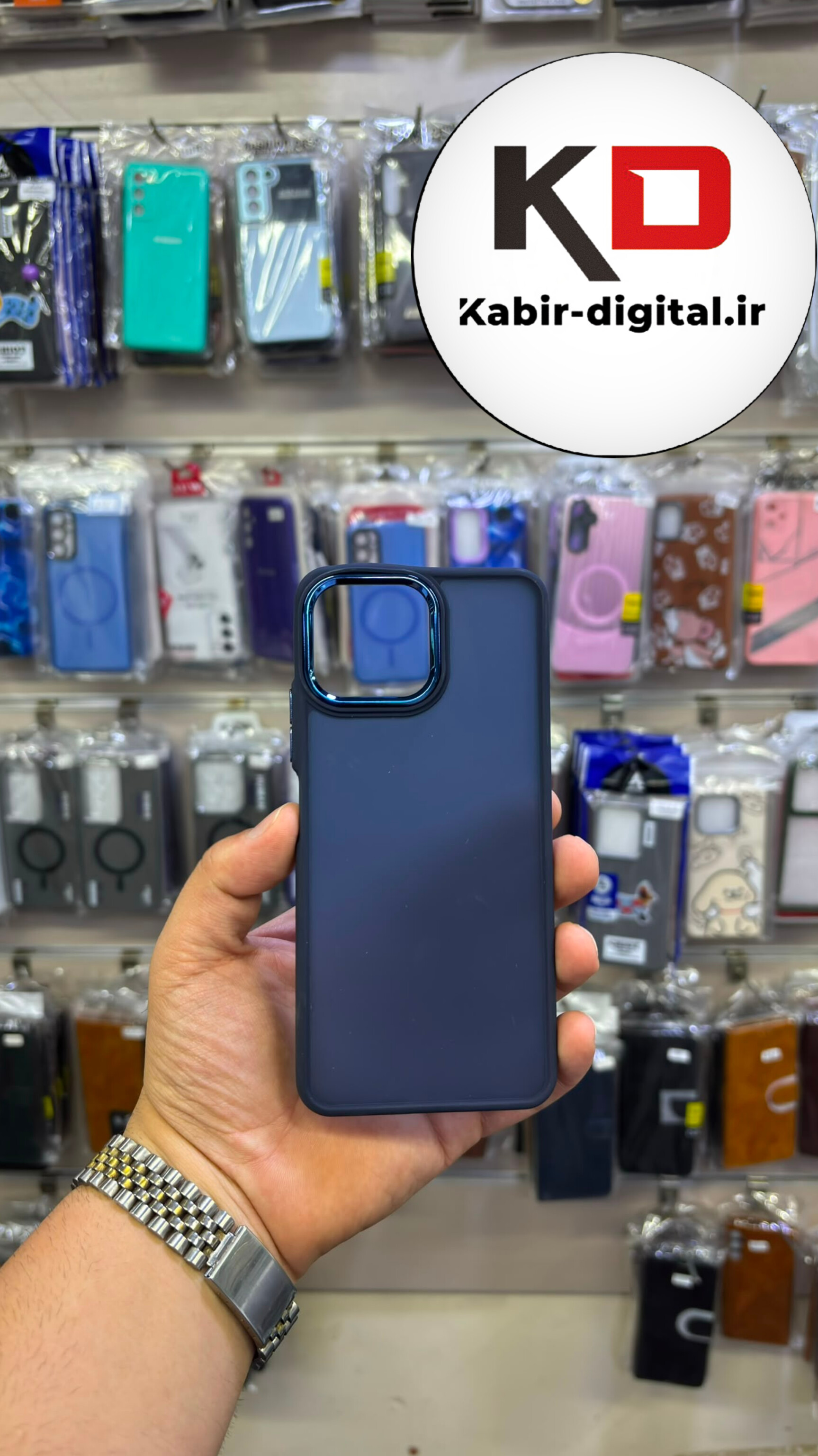قاب گوشی MI 11 Lite شیائومی پشت مات متال کیس Metal طرح پشت طلق شفاف دور سیلیکونی سرمه ای