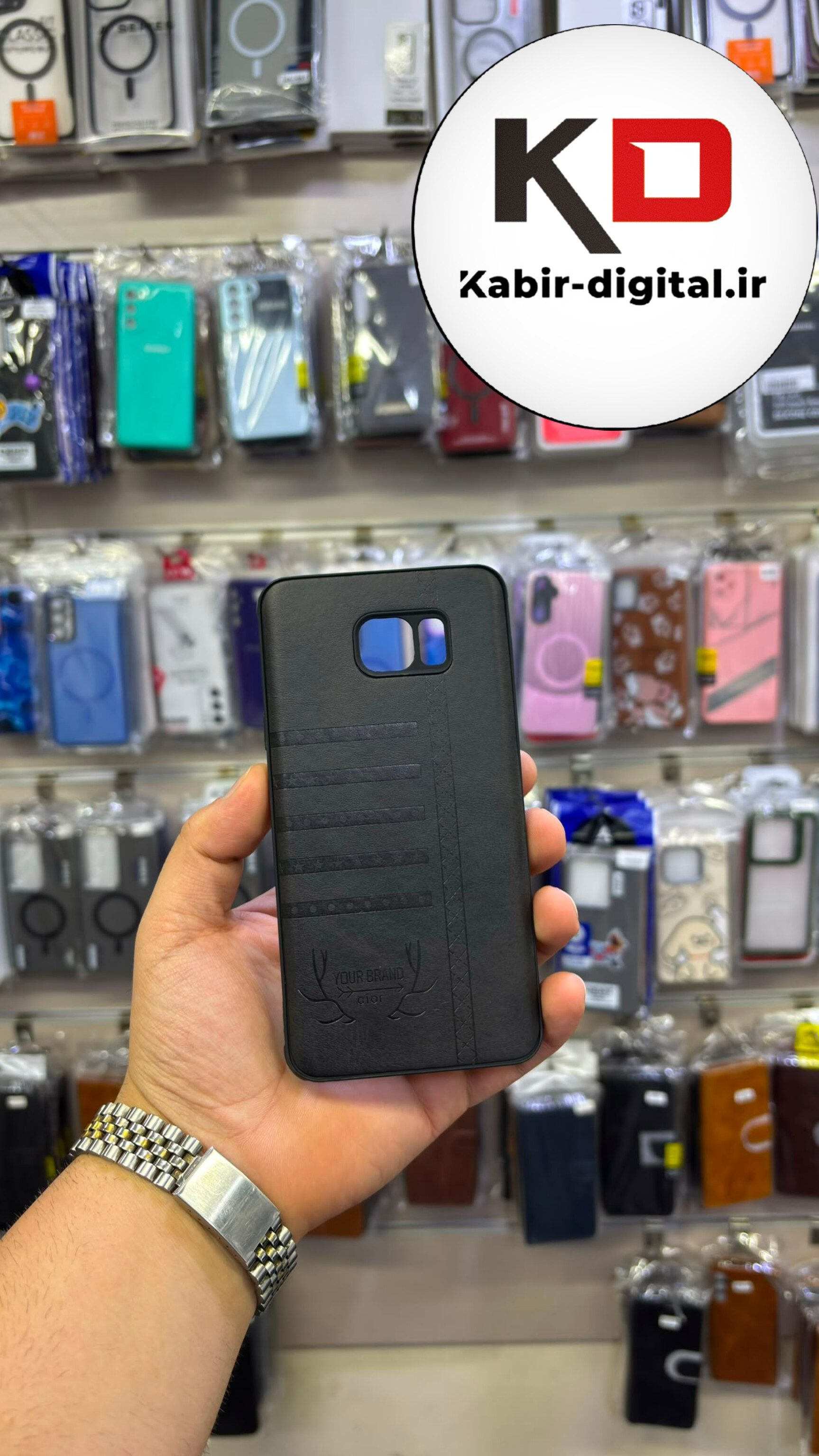 قاب گوشی Galaxy Note 5 سامسونگ طرح ژله ای چرمی ساده گوزنی محافظ لنزدار