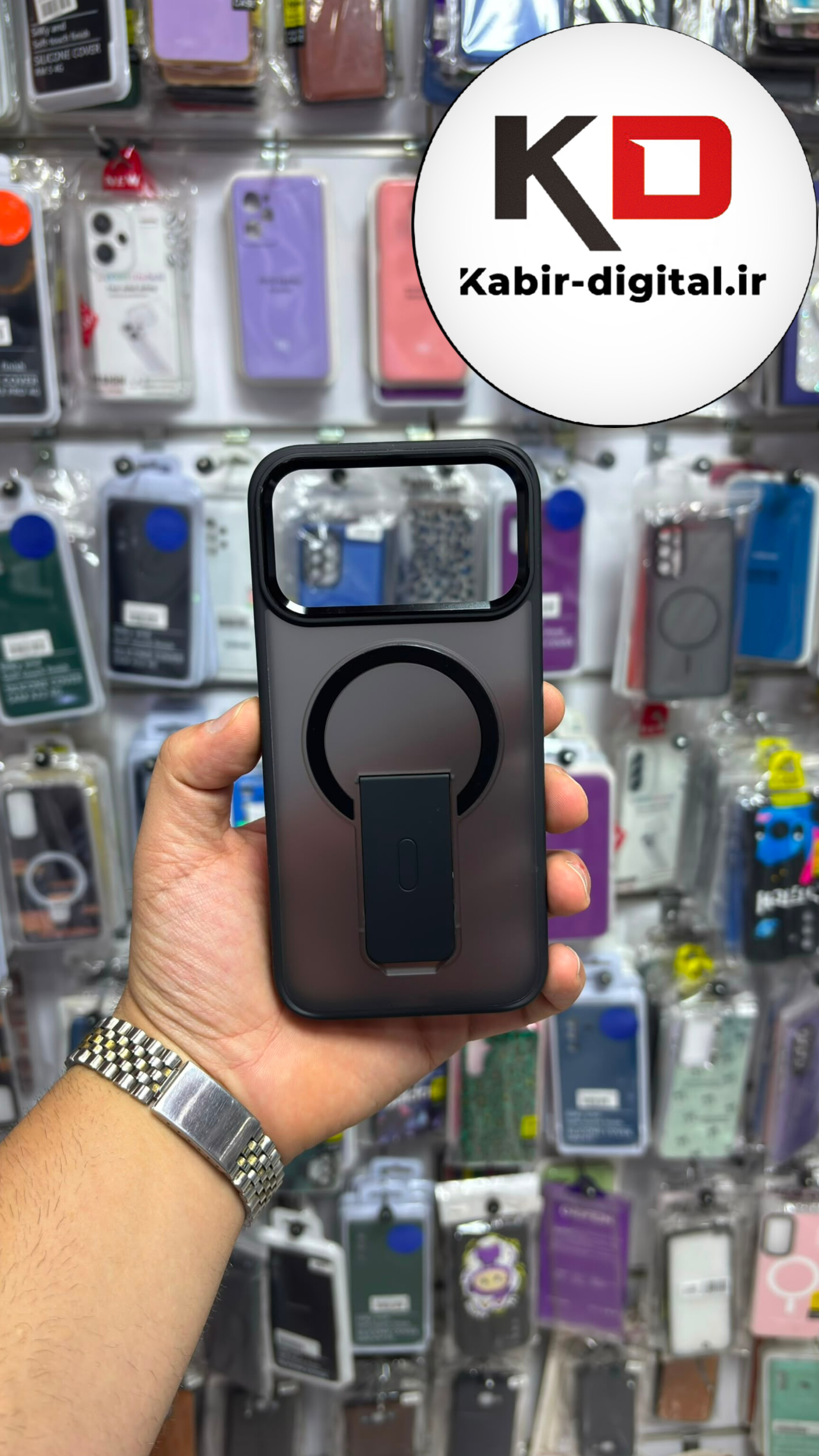قاب گوشی iPhone 17 pro msx آیفون پشت مات دور سیلیکونی مگ سیف Magsafe اورجینال استندشو محافظ لنزدار کرومی
