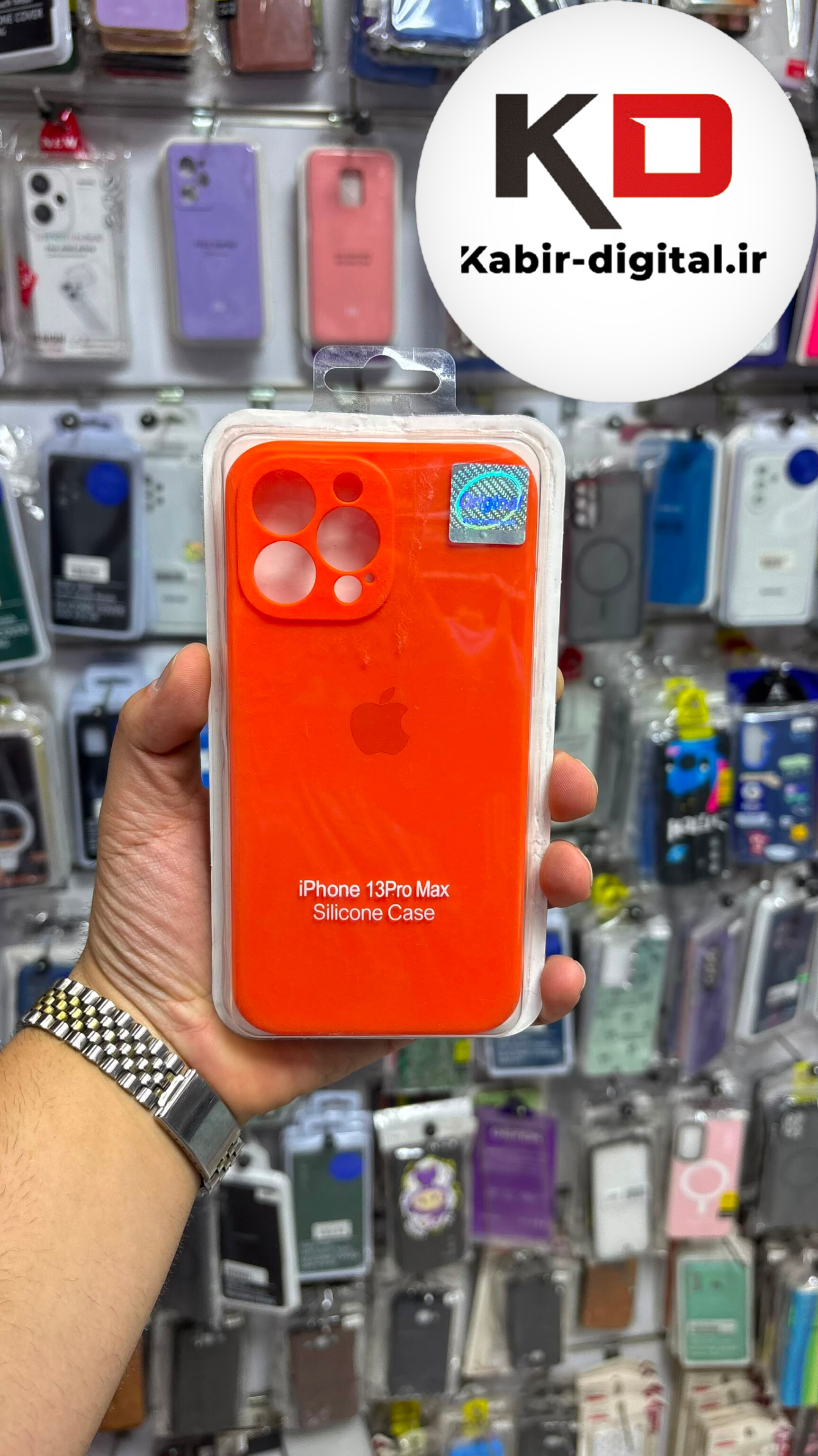 قاب گوشی iPhone 13 Pro max آیفون سیلیکونی اورجینال درجه یک داخل پارچه زیر بسته محافظ لنزدار