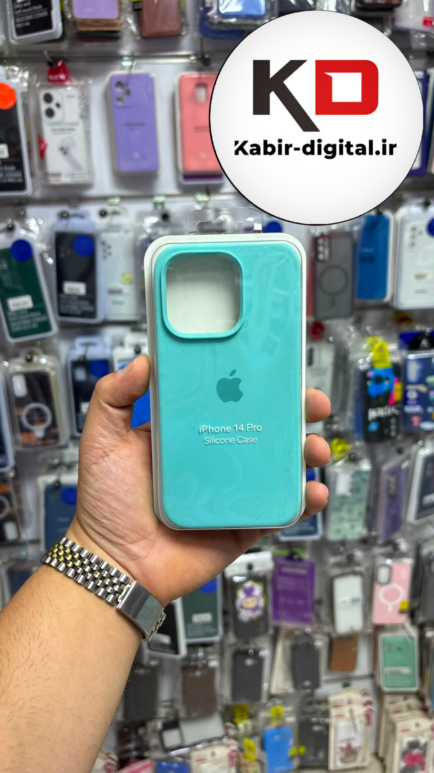 قاب گوشی iPhone 14 Pro آیفون سیلیکونی اورجینال درجه یک داخل پارچه زیر بسته محافظ لنزدار