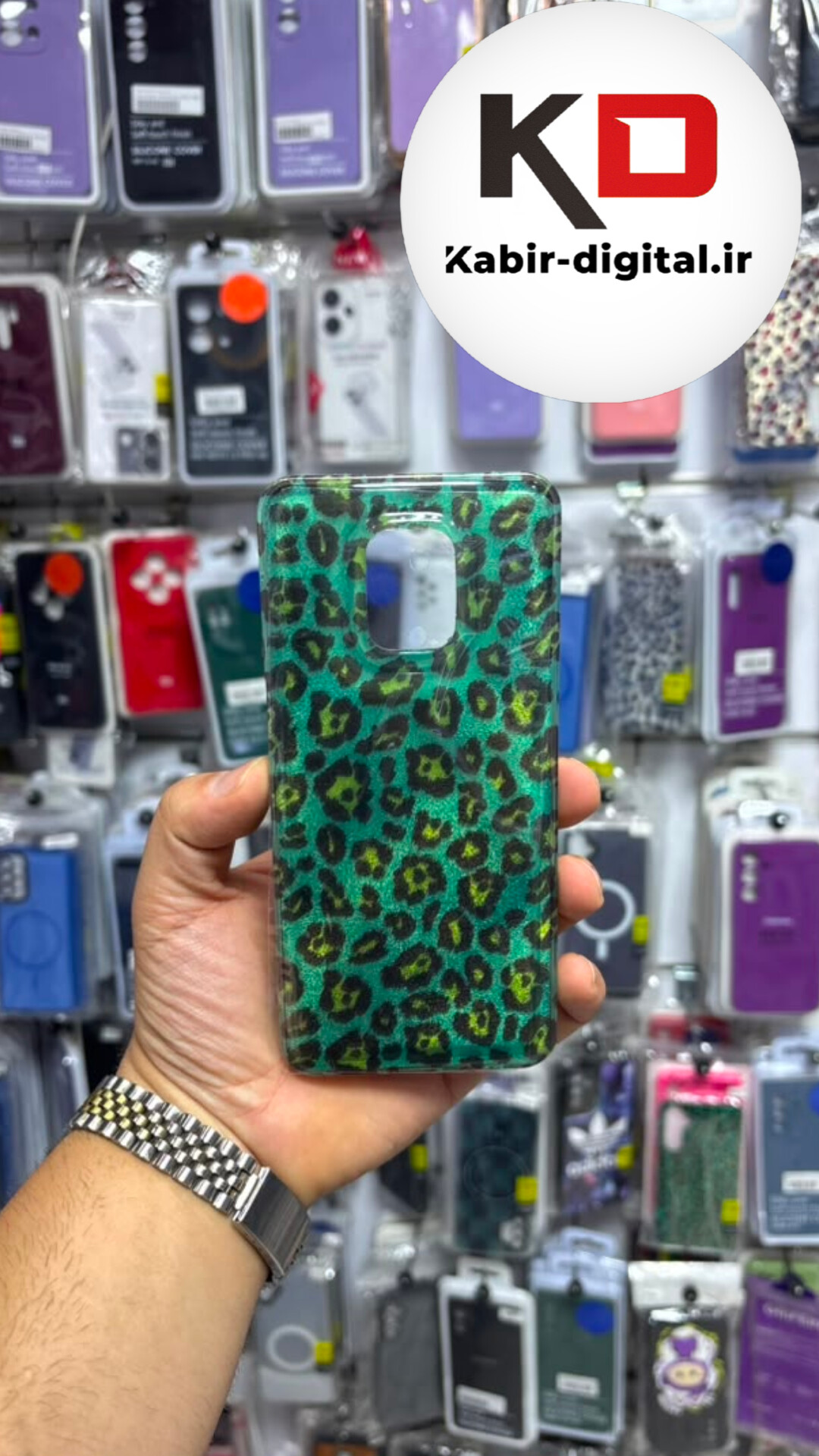 قاب گوشی Redmi Note 9 Pro / Note 9s شیائومی سیلیکونی IMD لیزری دورمات ایربگ دار دکمه کرومی لاکچری سخت HARD طرح پلنگی