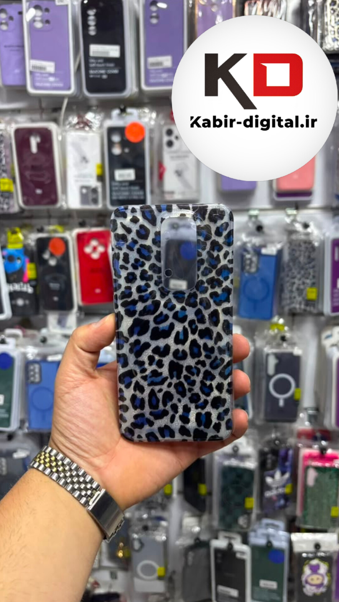 قاب گوشی Redmi Note 8 Pro شیائومی سیلیکونی IMD لیزری دورمات ایربگ دار دکمه کرومی لاکچری سخت HARD طرح پلنگی