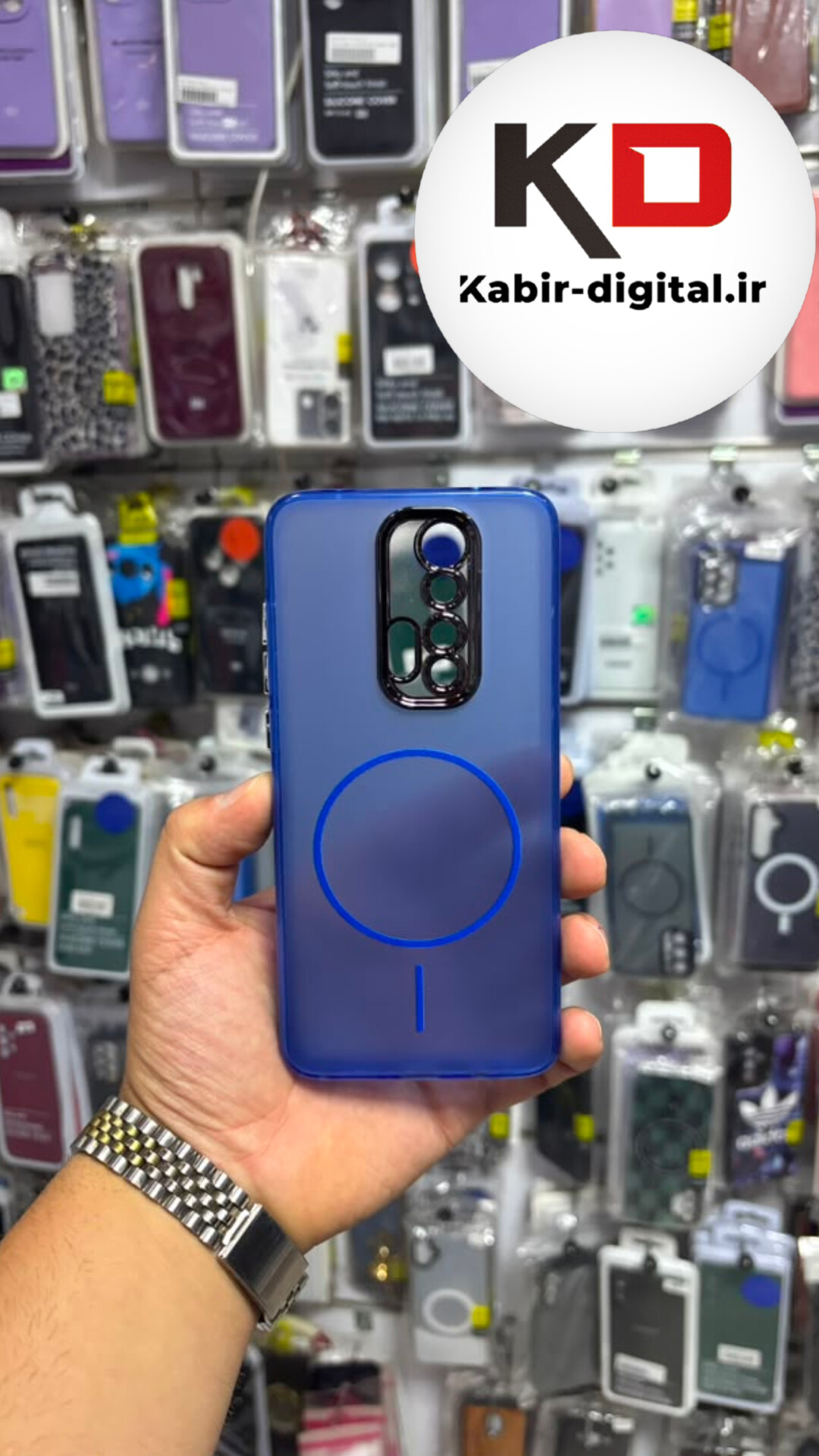 قاب گوشی Redmi Note 8 Pro شیائومی  Slim MagSafe Case مات کروم طرح مگ سیف محافظ لنز دار