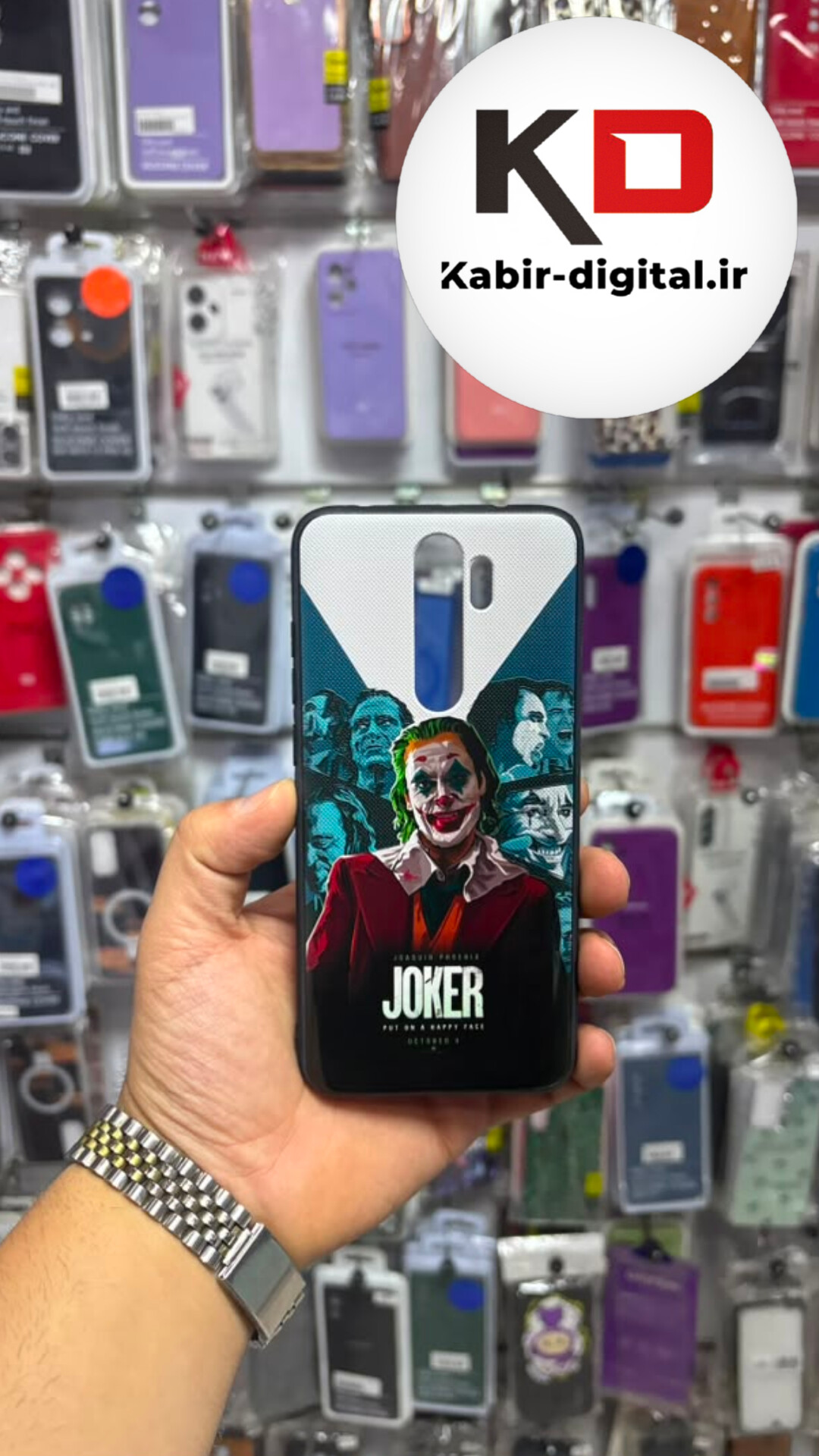 قاب گوشی Redmi Note 8 Pro شیائومی طرح  فانتزی دور سیلیکونی  محافظ لنزدار جوکر