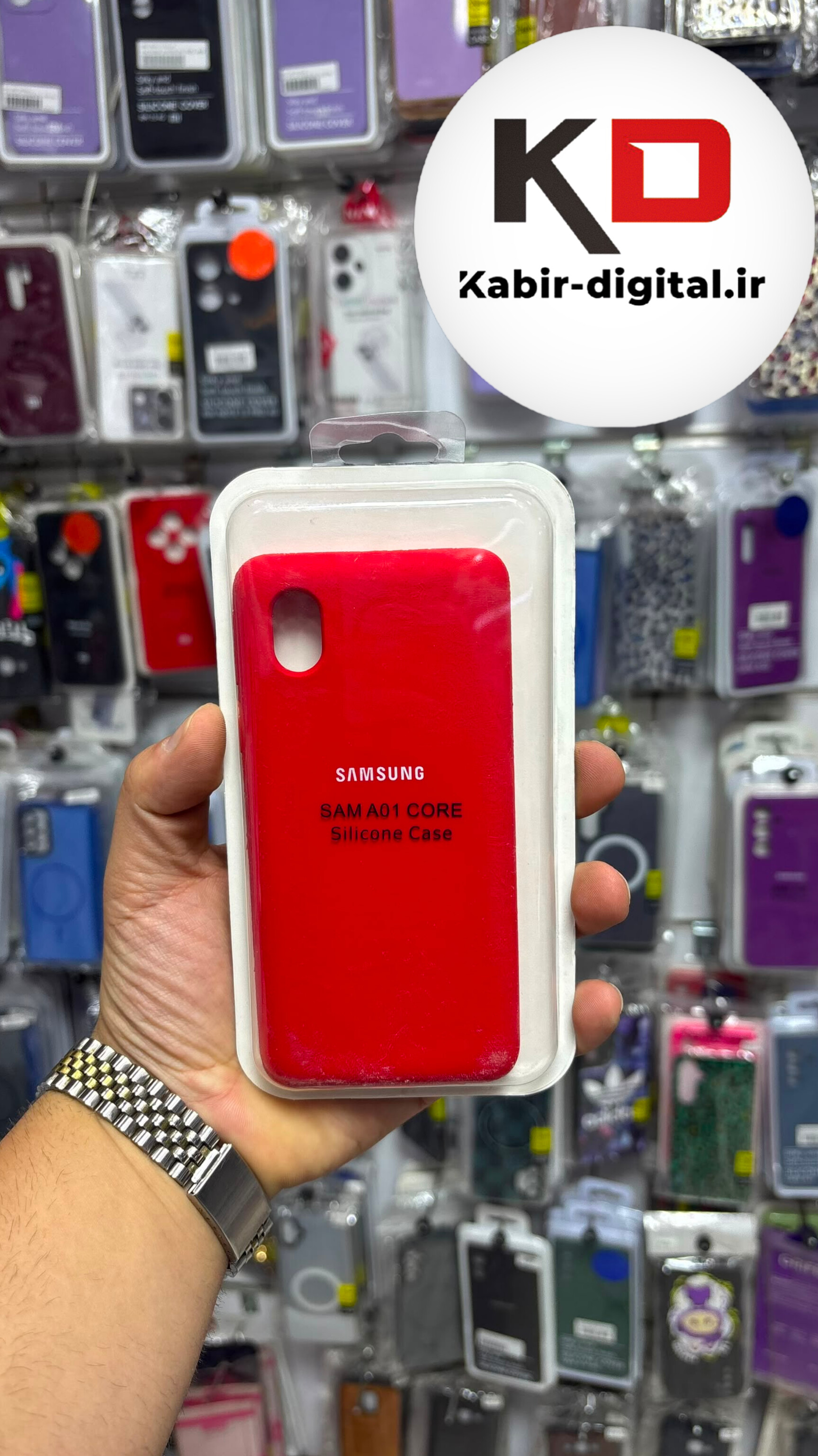 قاب گوشی Galaxy A01 Core سامسونگ سیلیکونی اورجینال درجه یک داخل پارچه زیر بسته محافظ لنزدار
